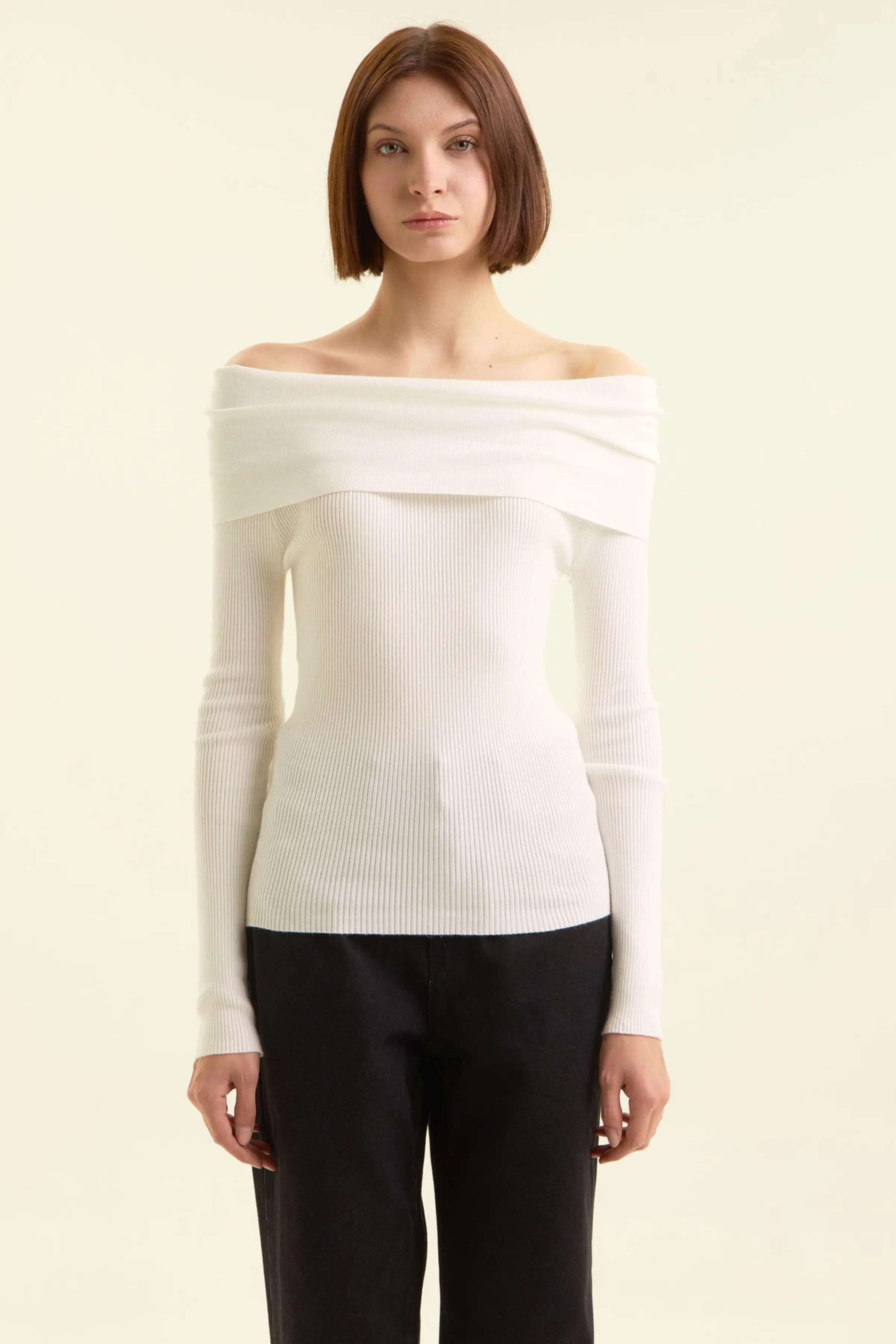 Джемпер белый для женщин 47170-4 60