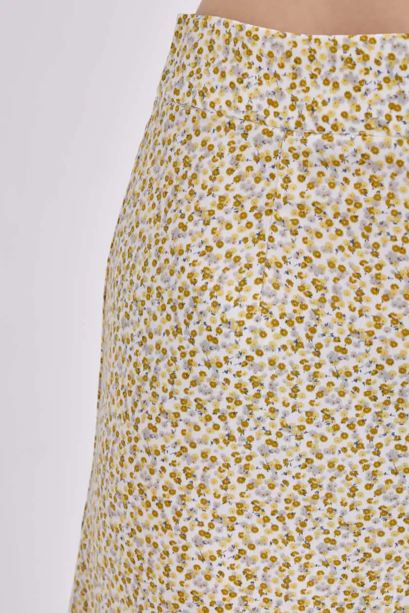 Юбка желтый в цветочек для женщин 41321-127 52
