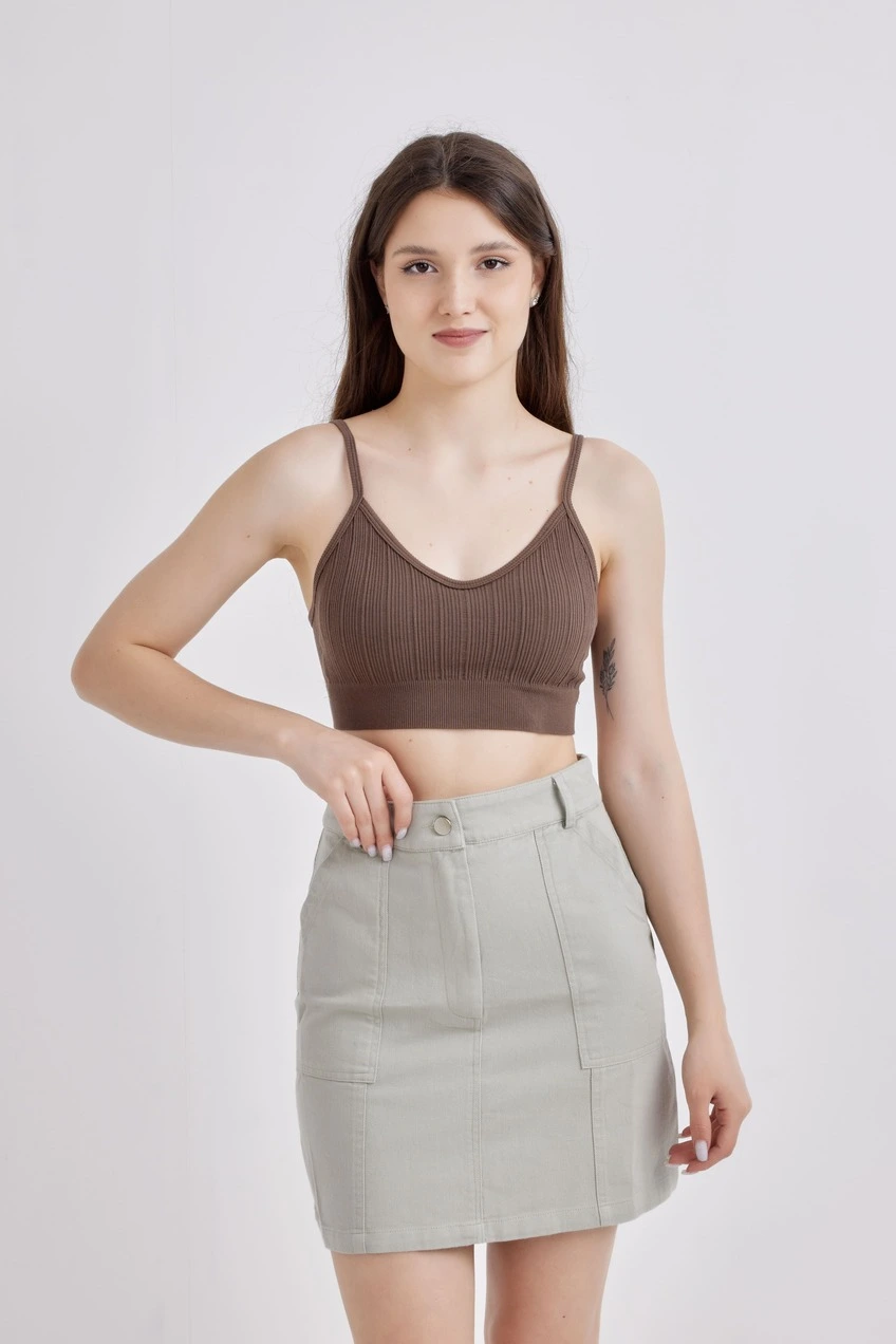 Топ коричневый для женщин 41167-13 46