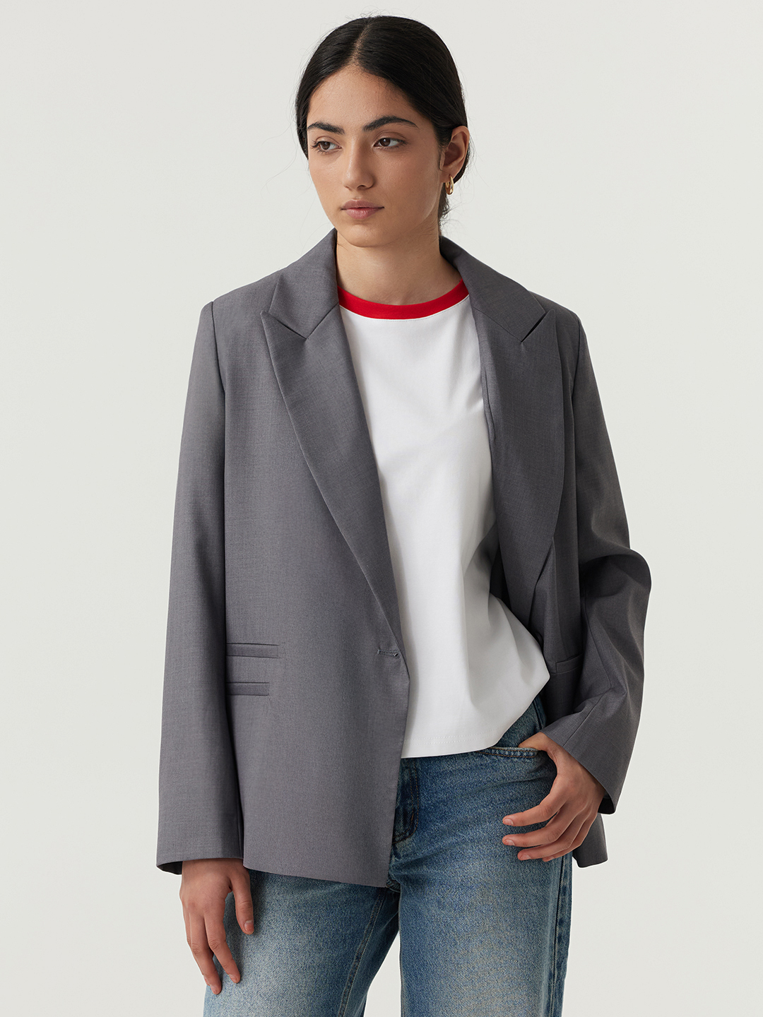 Жакет светло-серый для женщин 48163-9 64