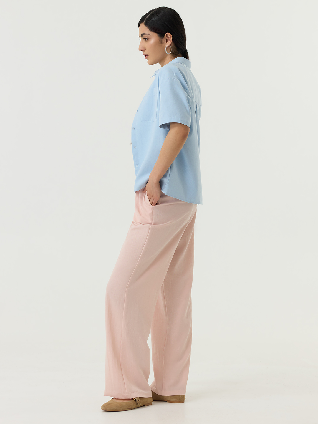 Рубашка голубой для женщин 48235-10 66