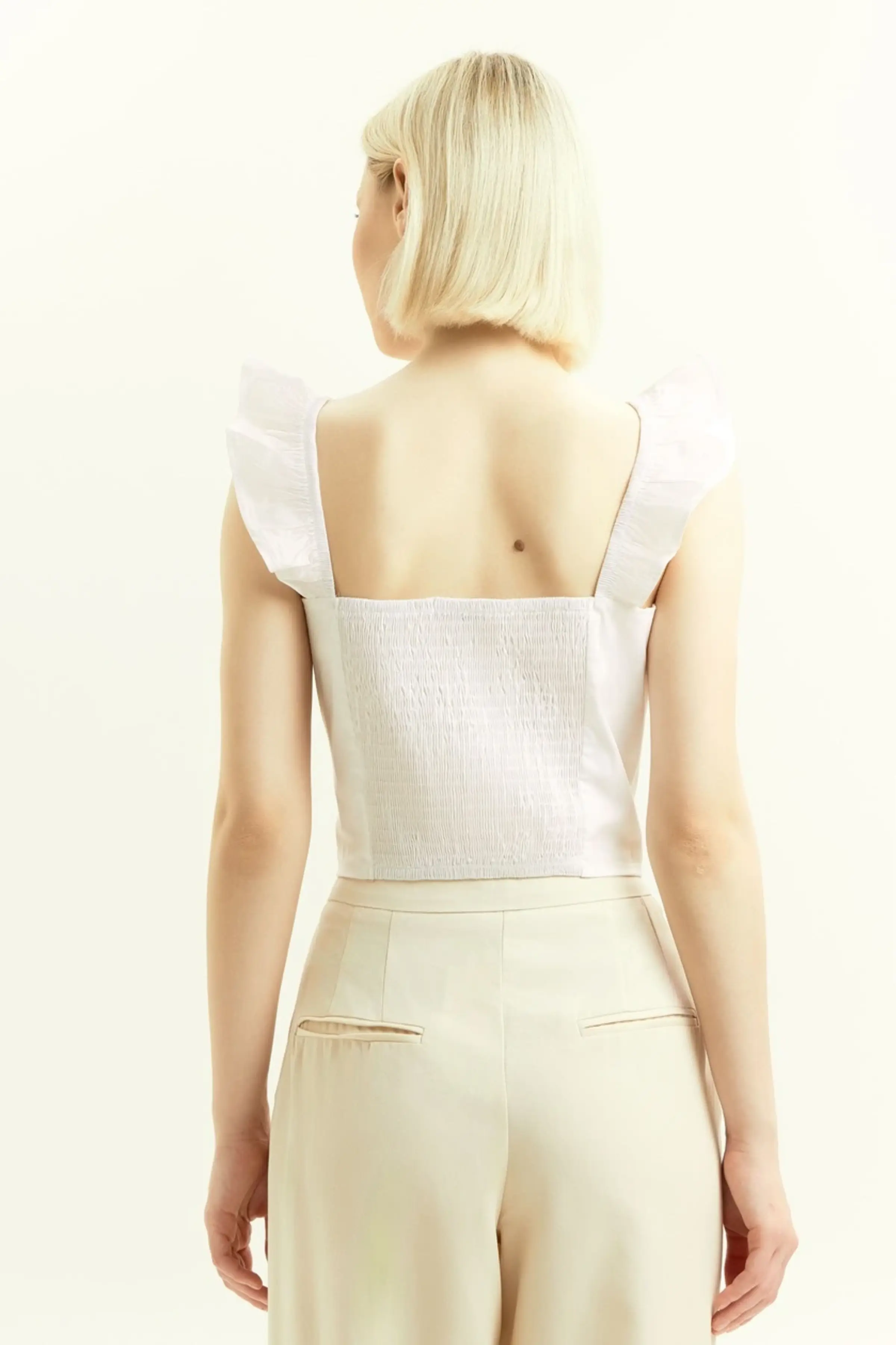 Топ белый для женщин 45185-4 46