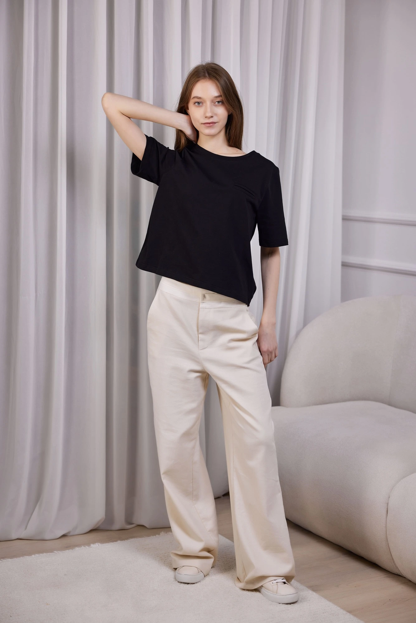 Футболка черный для женщин 41286-1 67