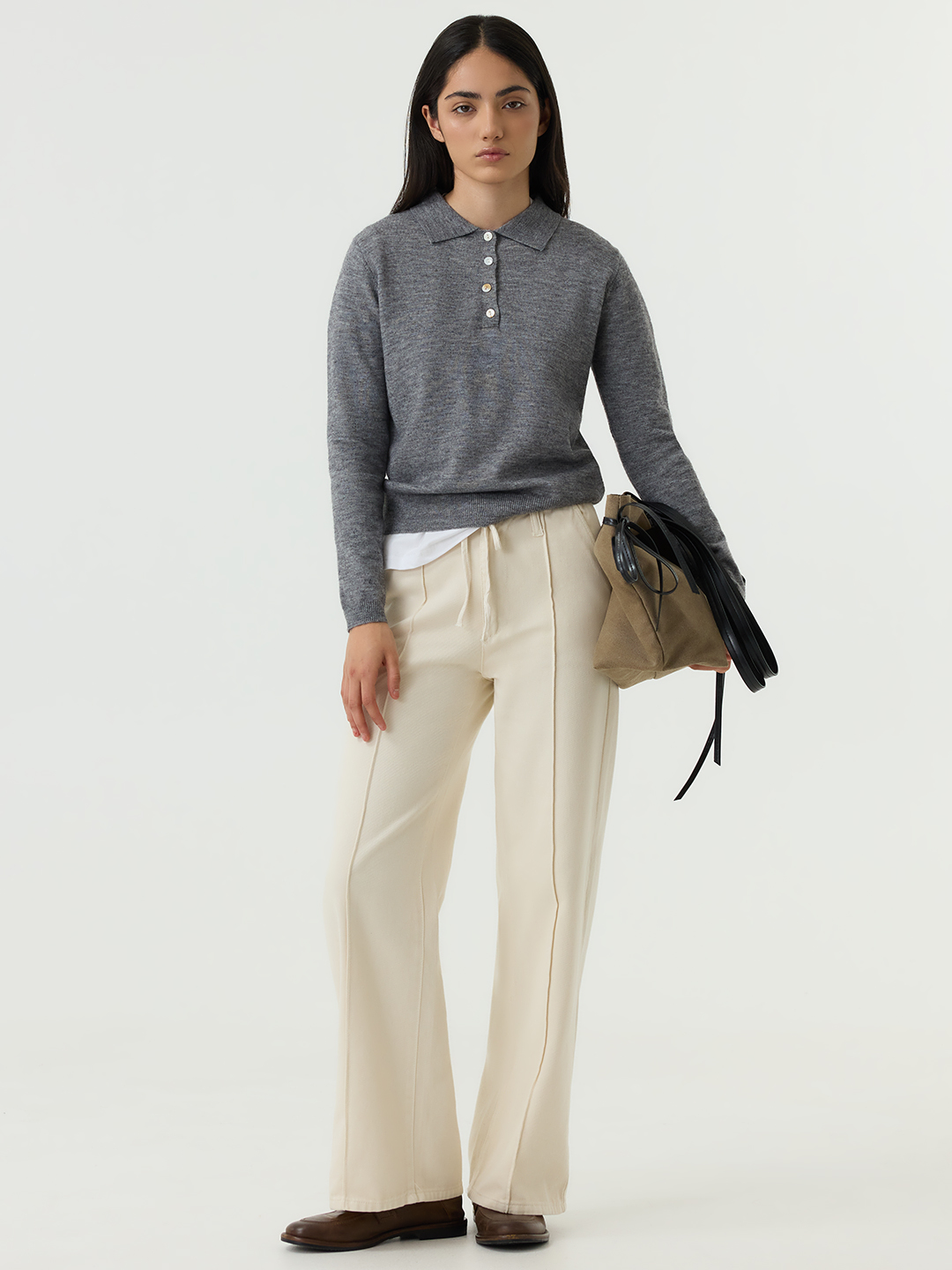 Джемпер серый для женщин 48107-61 60