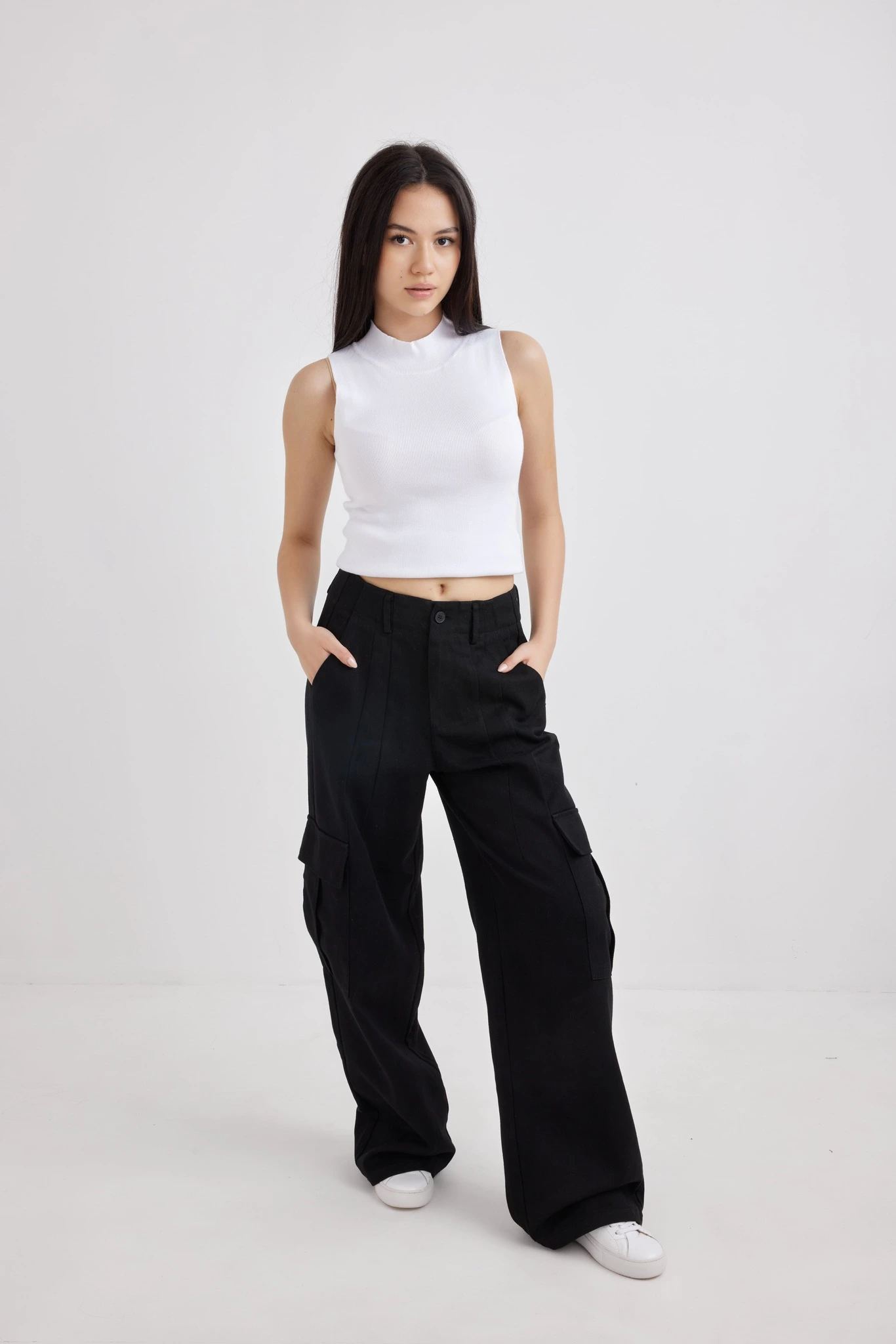 Топ белый для женщин 42102-4 46