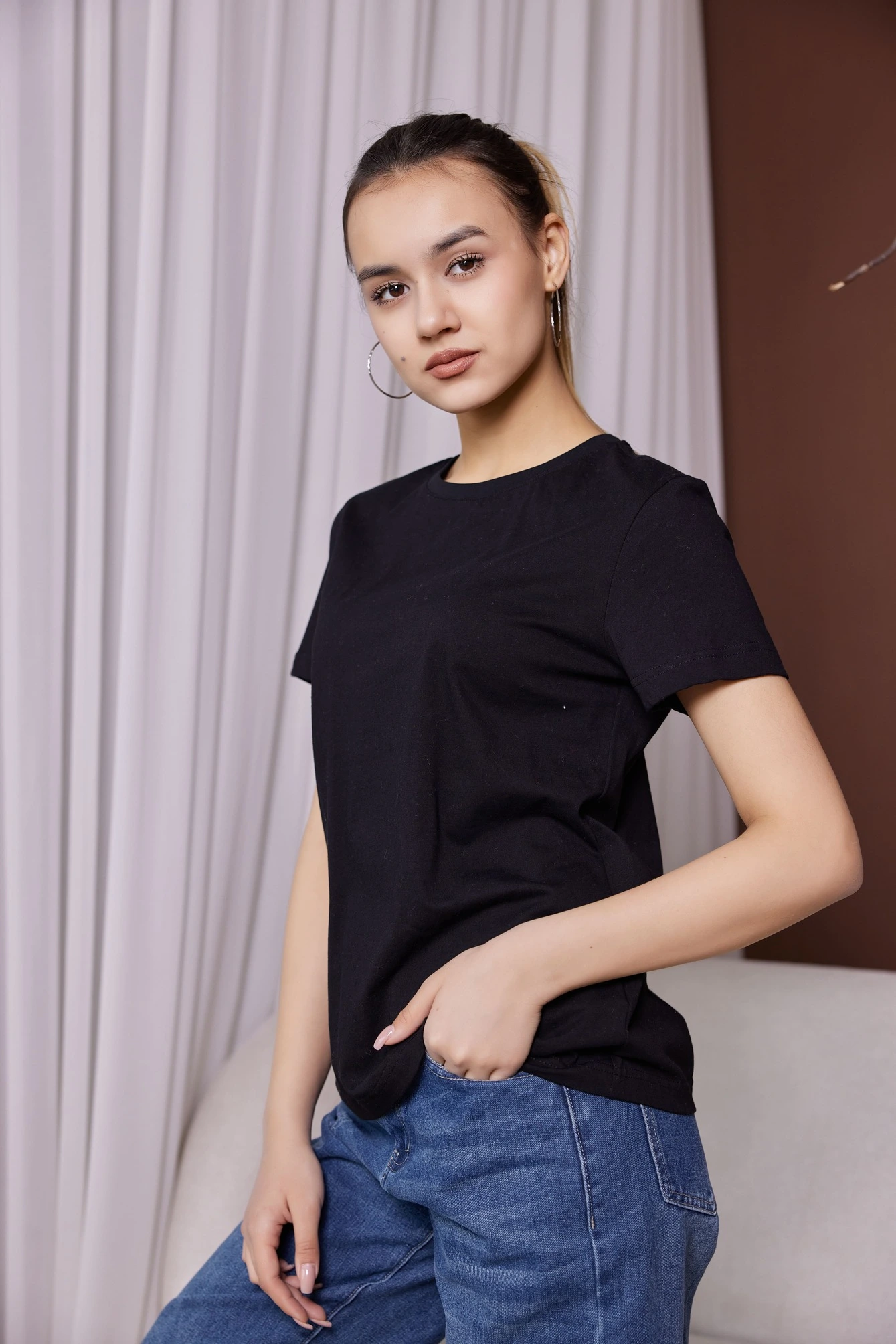 Футболка черный для женщин 40231-1 67