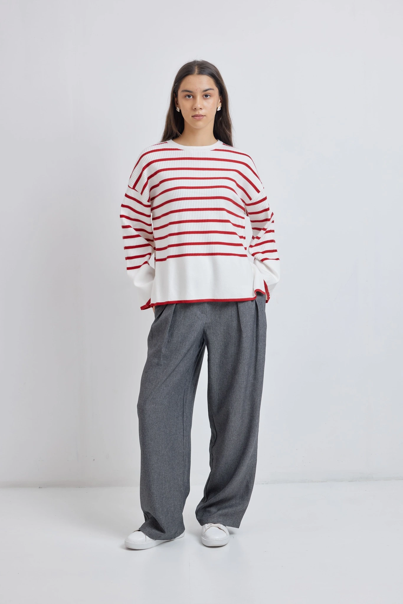 Брюки серый для женщин 42224-61 71