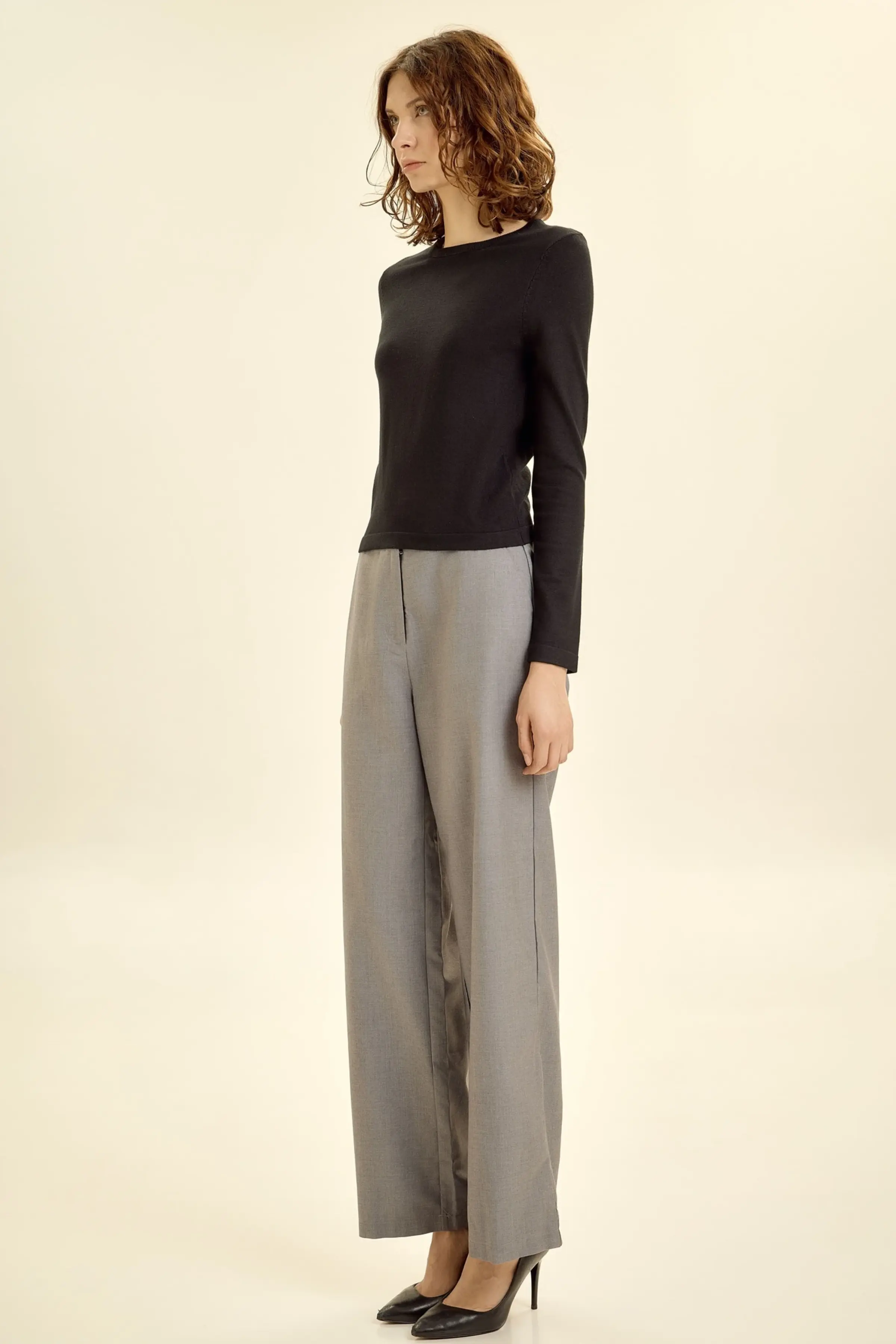 Джемпер черный для женщин 46129-1 60