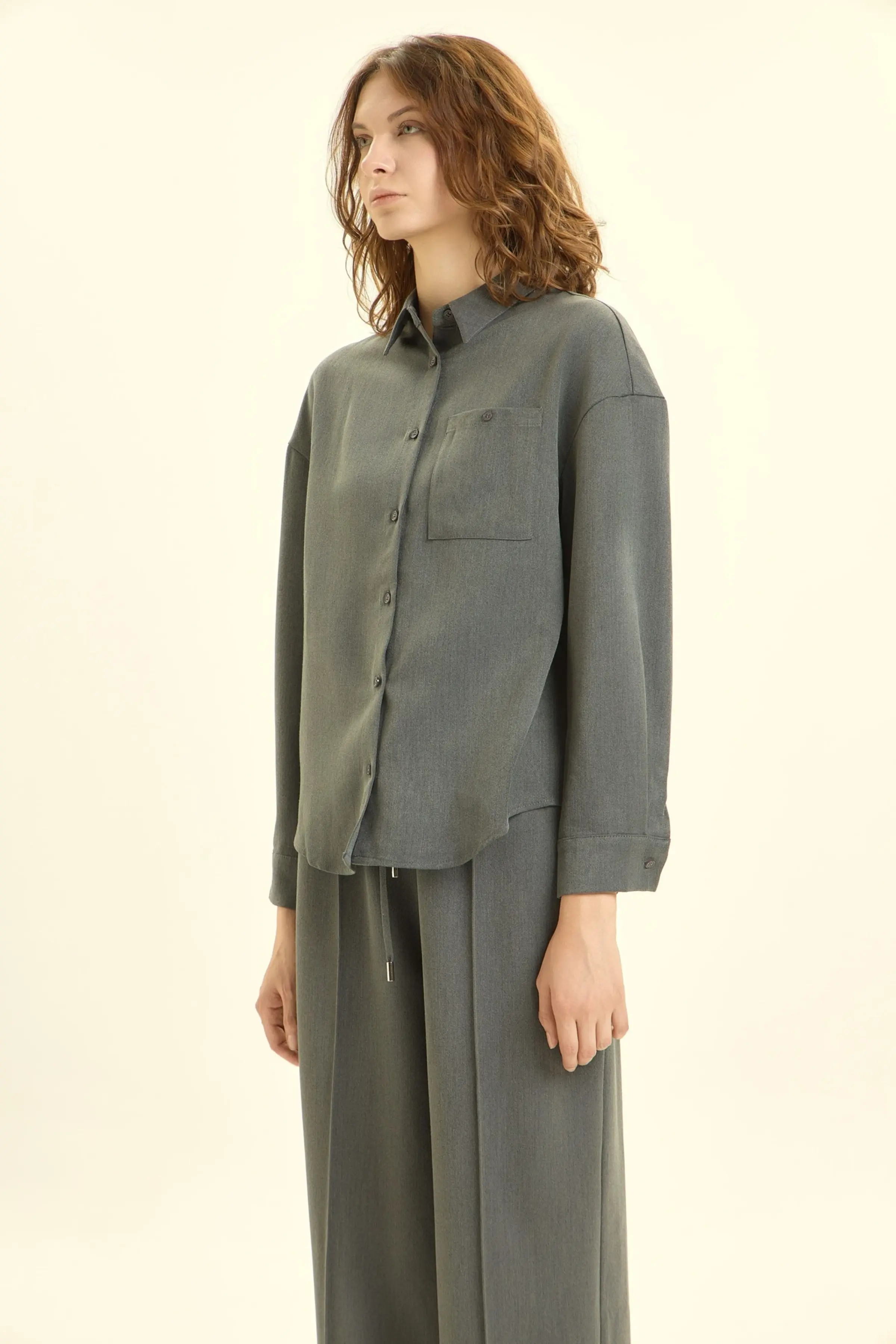 Рубашка серый для женщин 46302-61 66