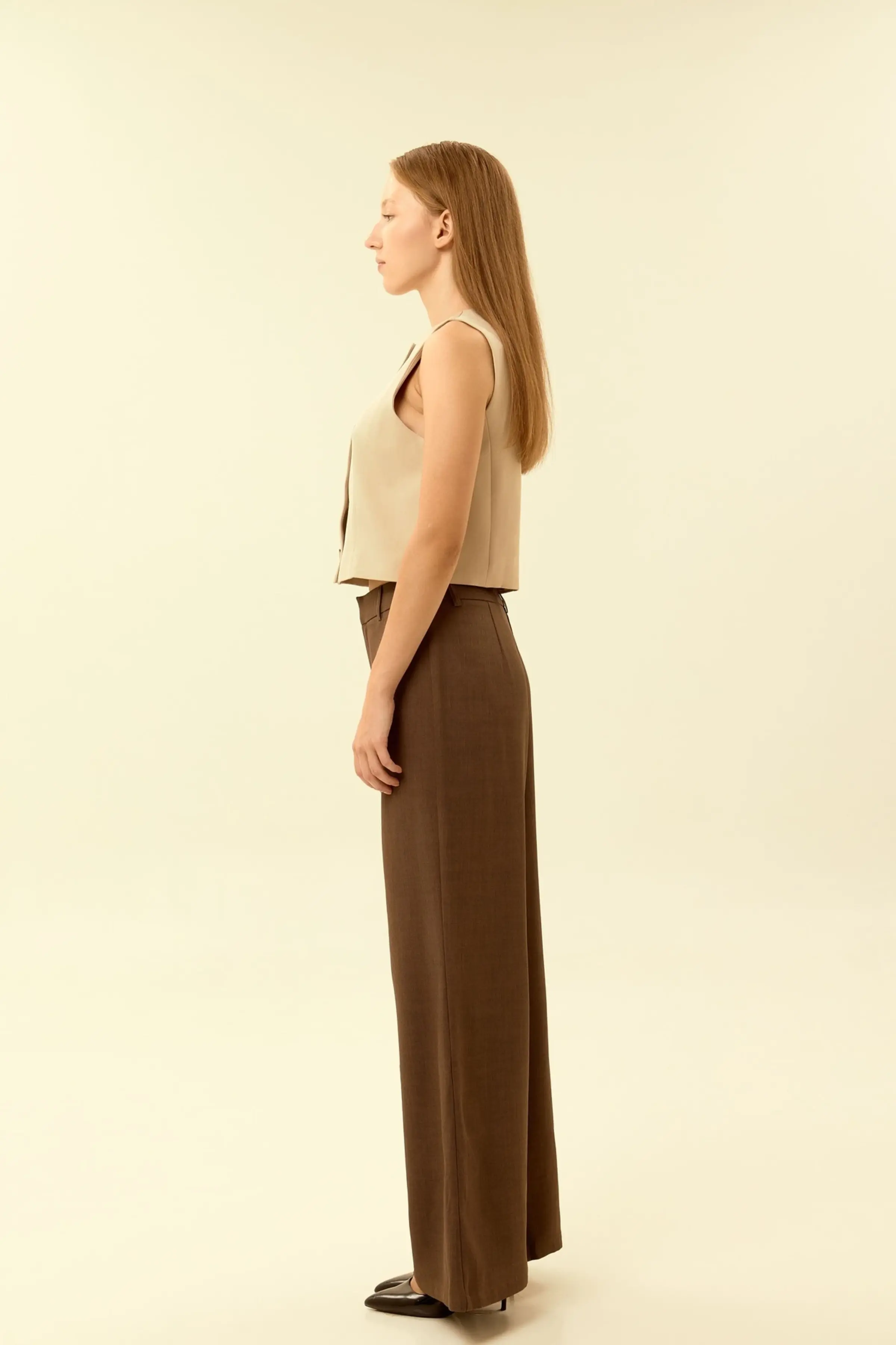 Жилетка бежевый для женщин 46257-15 68