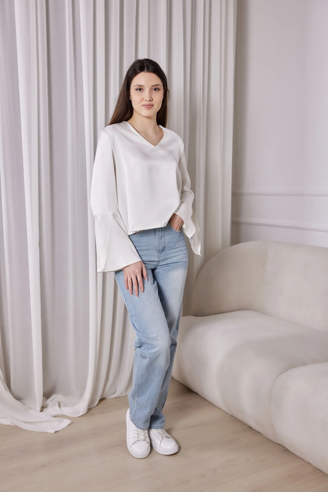 Блузка белый для женщин 40276-4 28