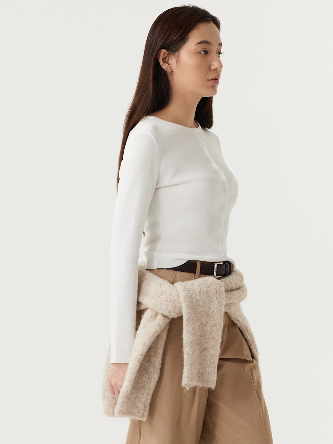 Кардиган белый для женщин 48113-4 50