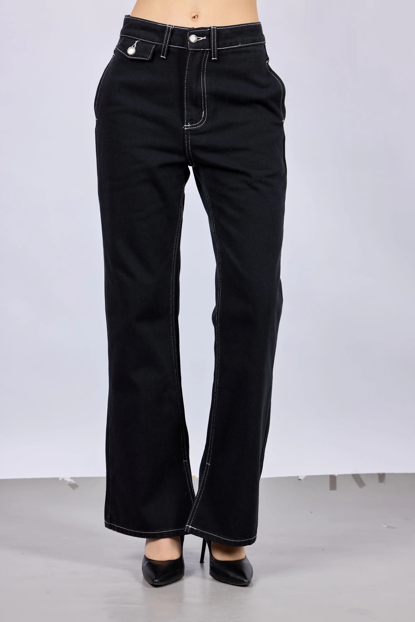 Джинсы черный для женщин 43180-1 74