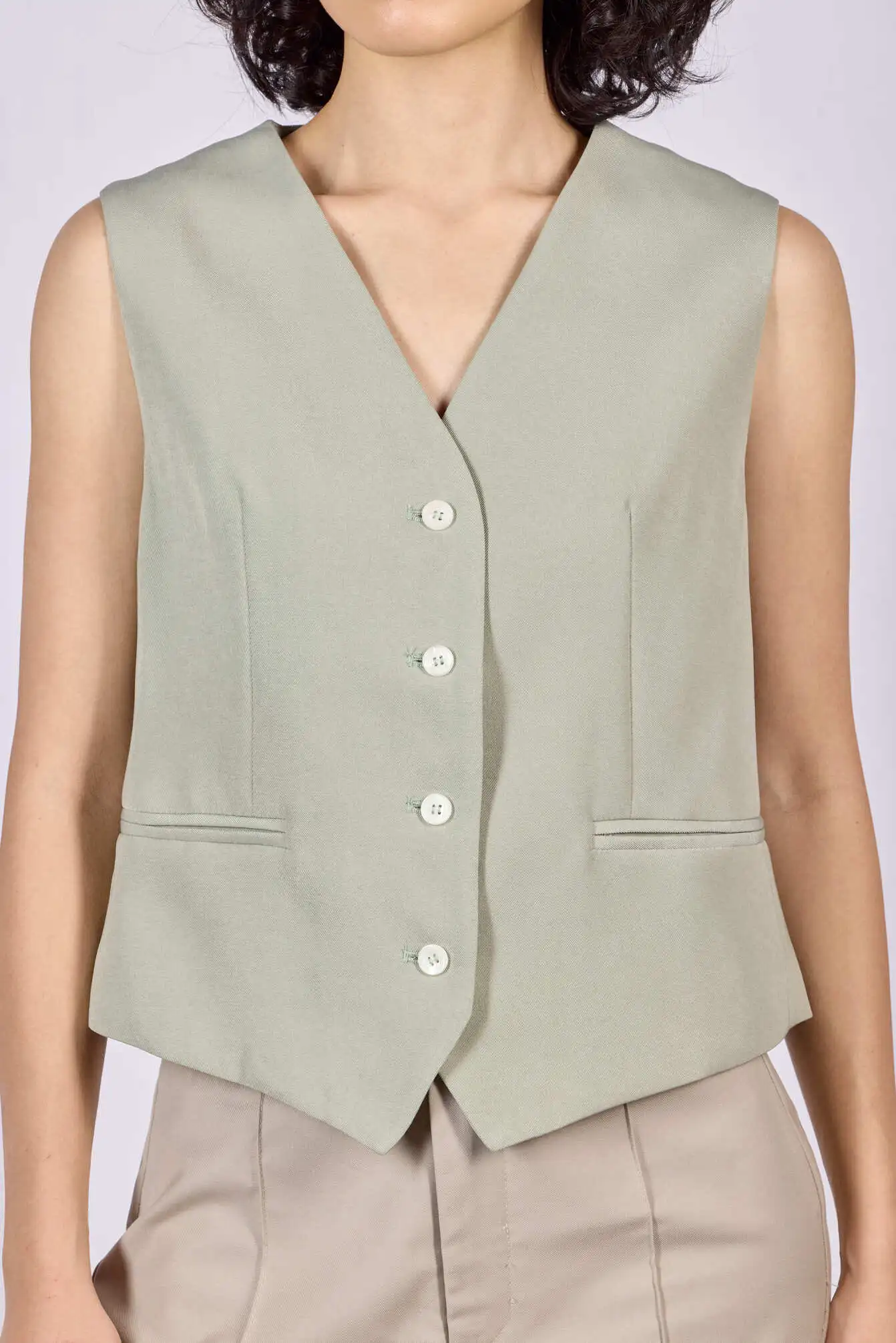 Жилетка светло-зеленый для женщин 44108-8 68