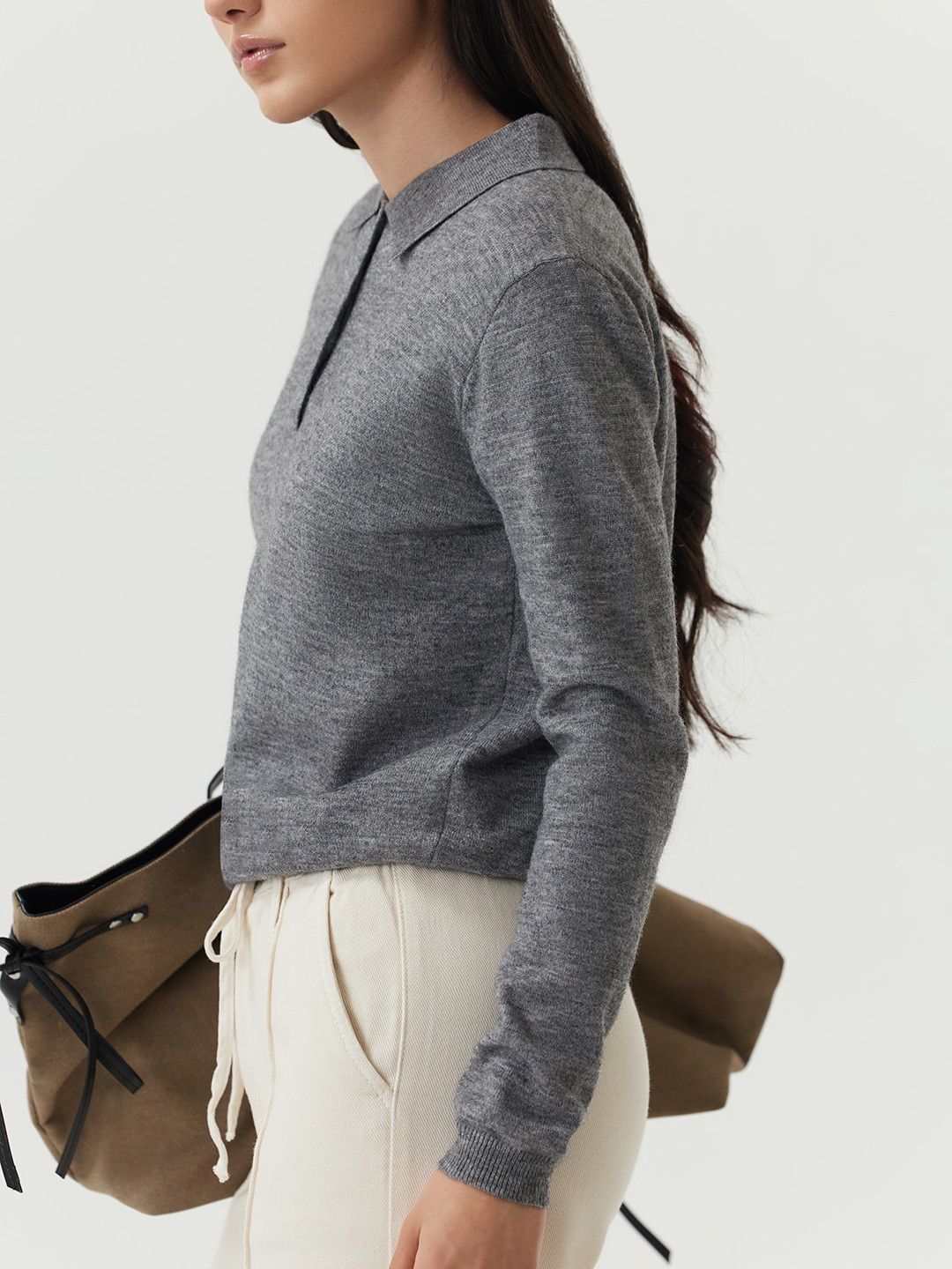 Джемпер серый для женщин 48107-61 60