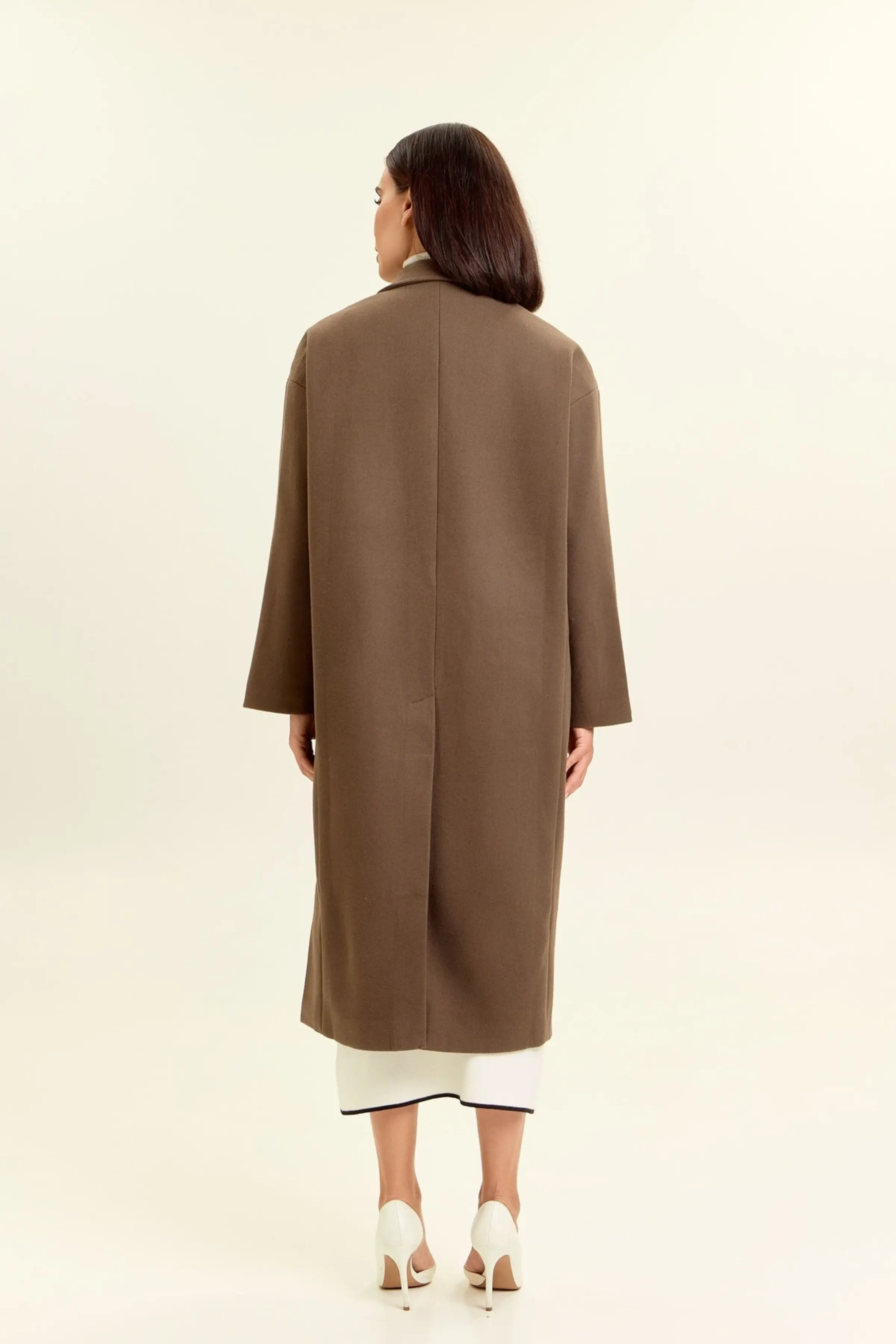 Пальто коричневый для женщин 47110-13 53