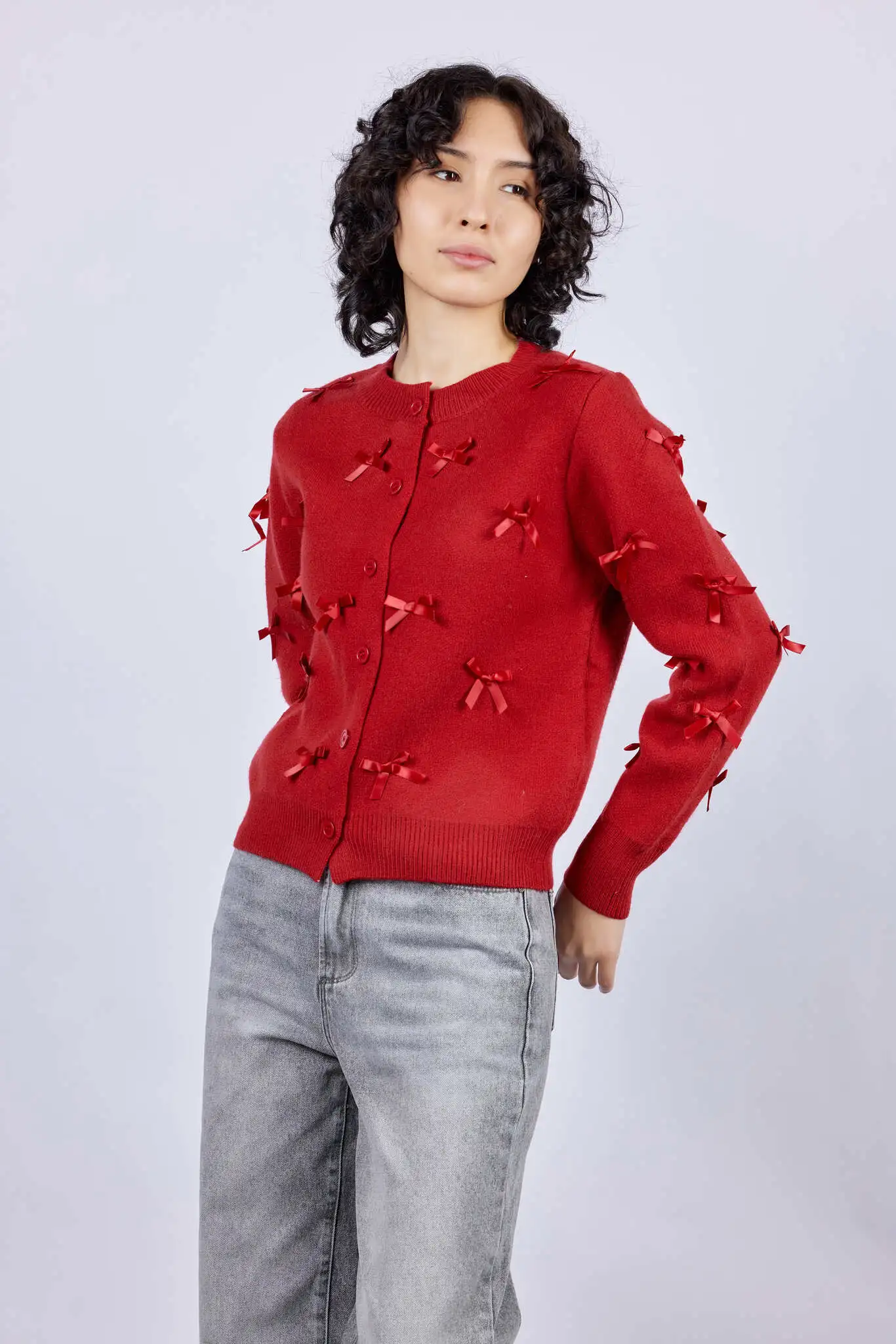 Кардиган красный для женщин 43202-7 50