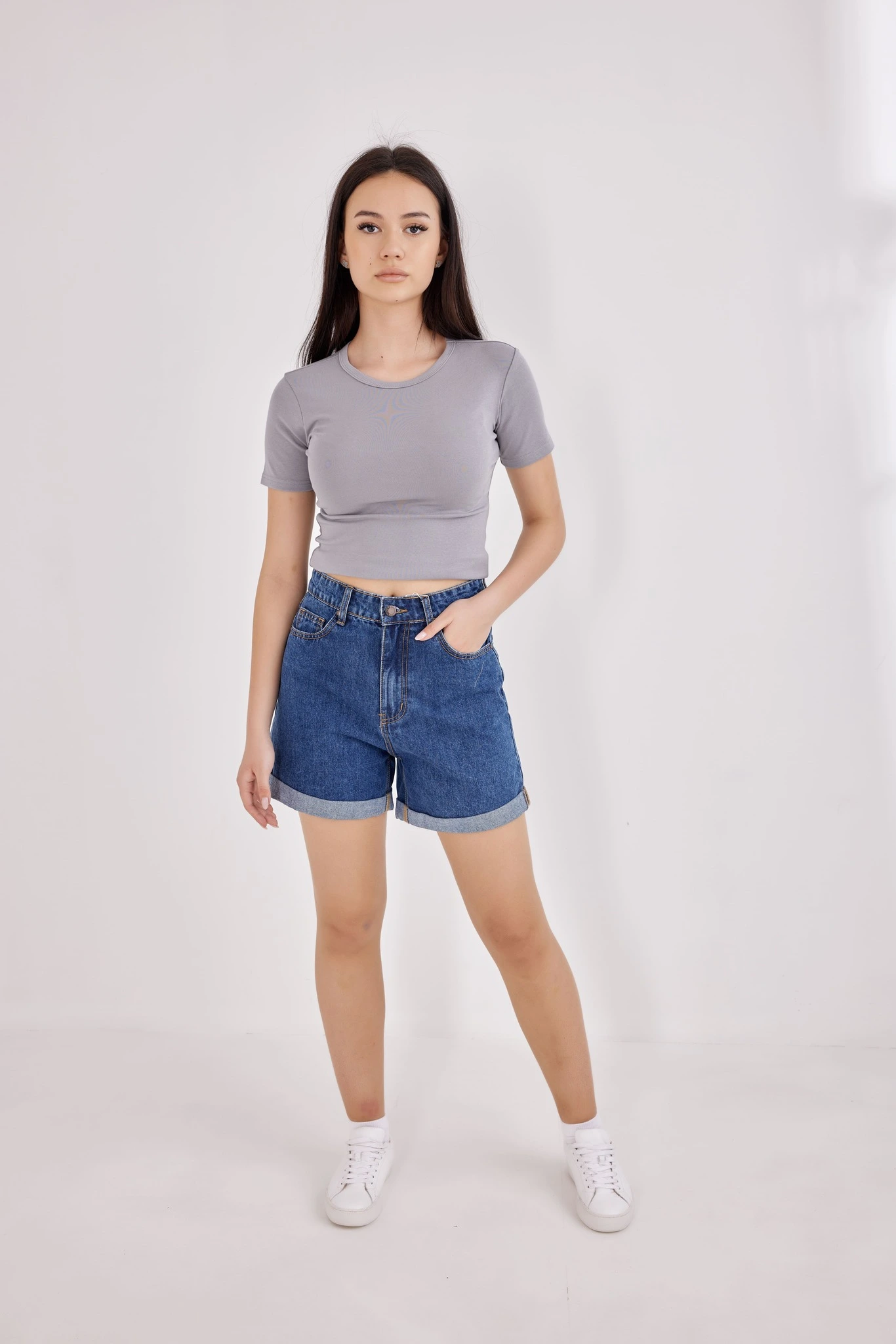 Шорты темно-синий для женщин 41327-18 57