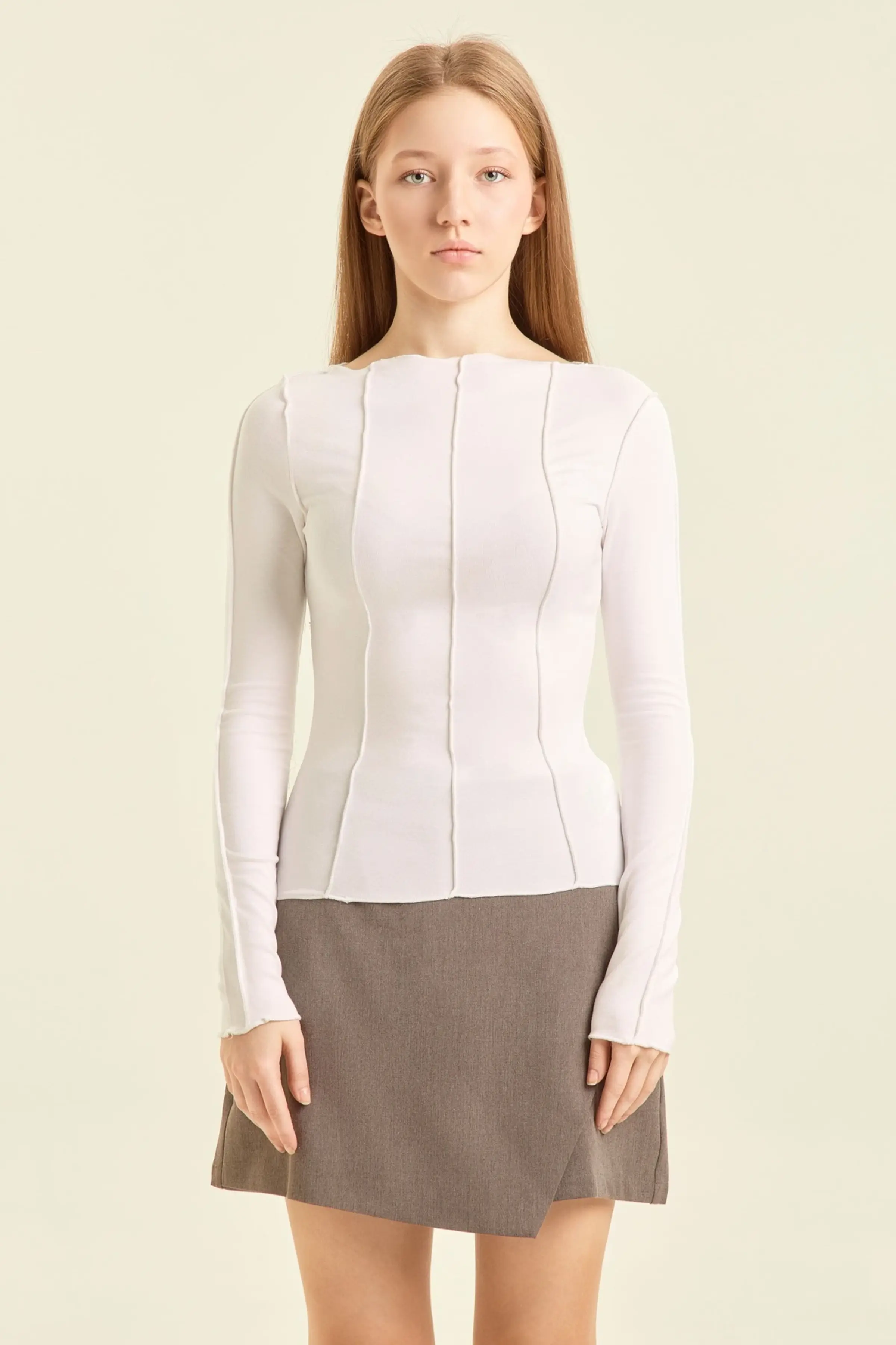 Лонгслив белый для женщин 47247-4 59