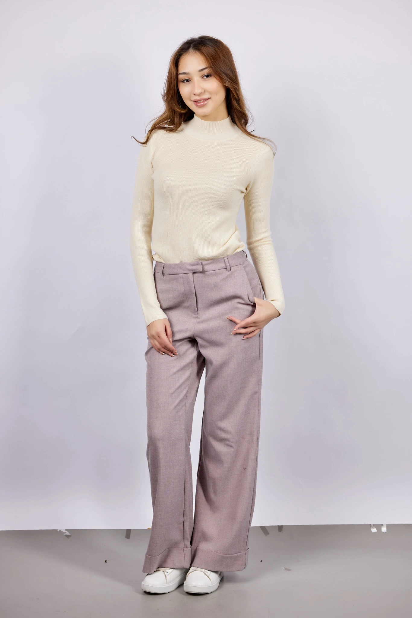 Джемпер бежевый для женщин 43167-15 60