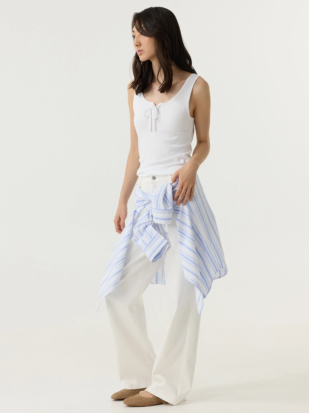 Топ белый для женщин 48185-4 46