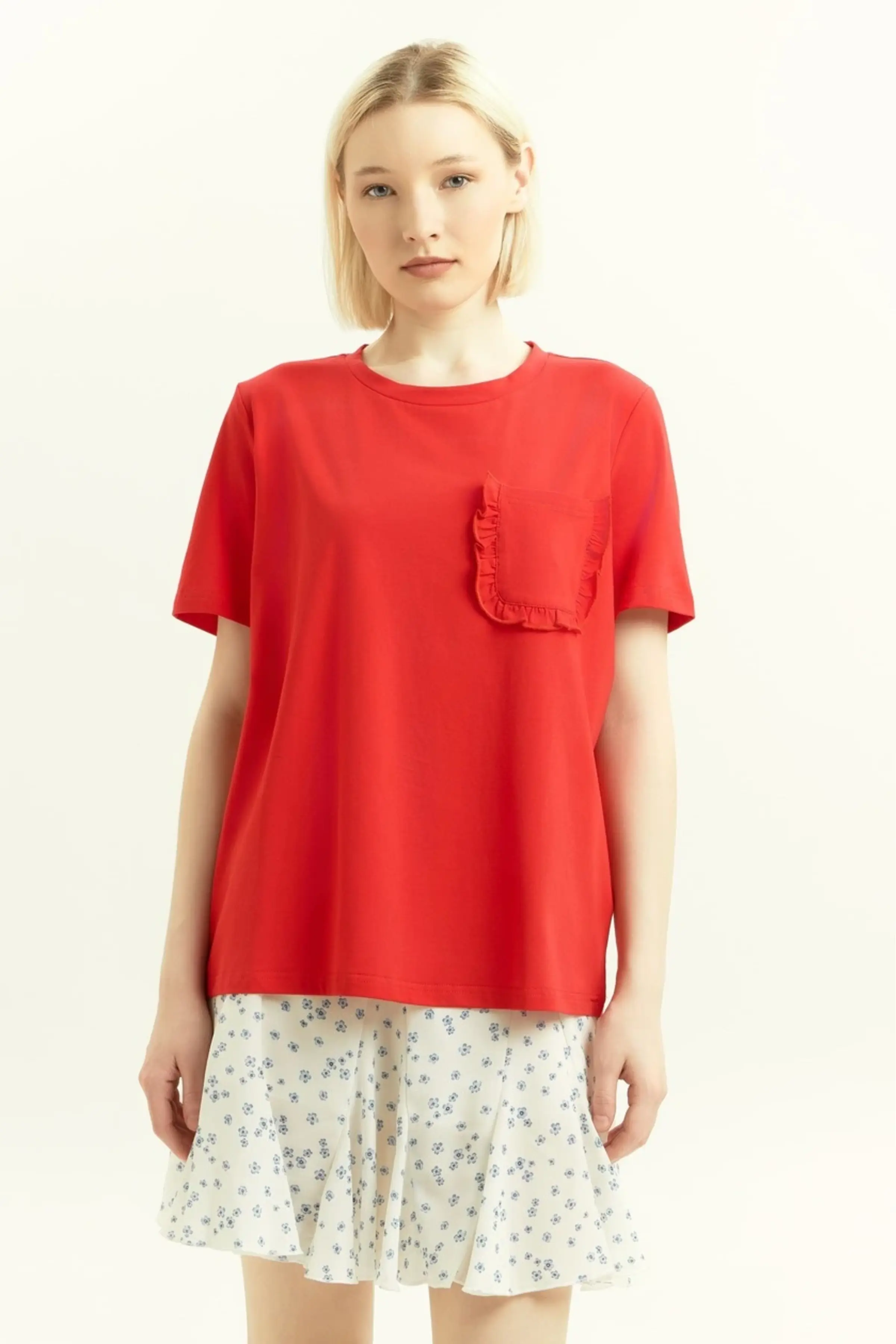 Футболка красный для женщин 45188-7 67