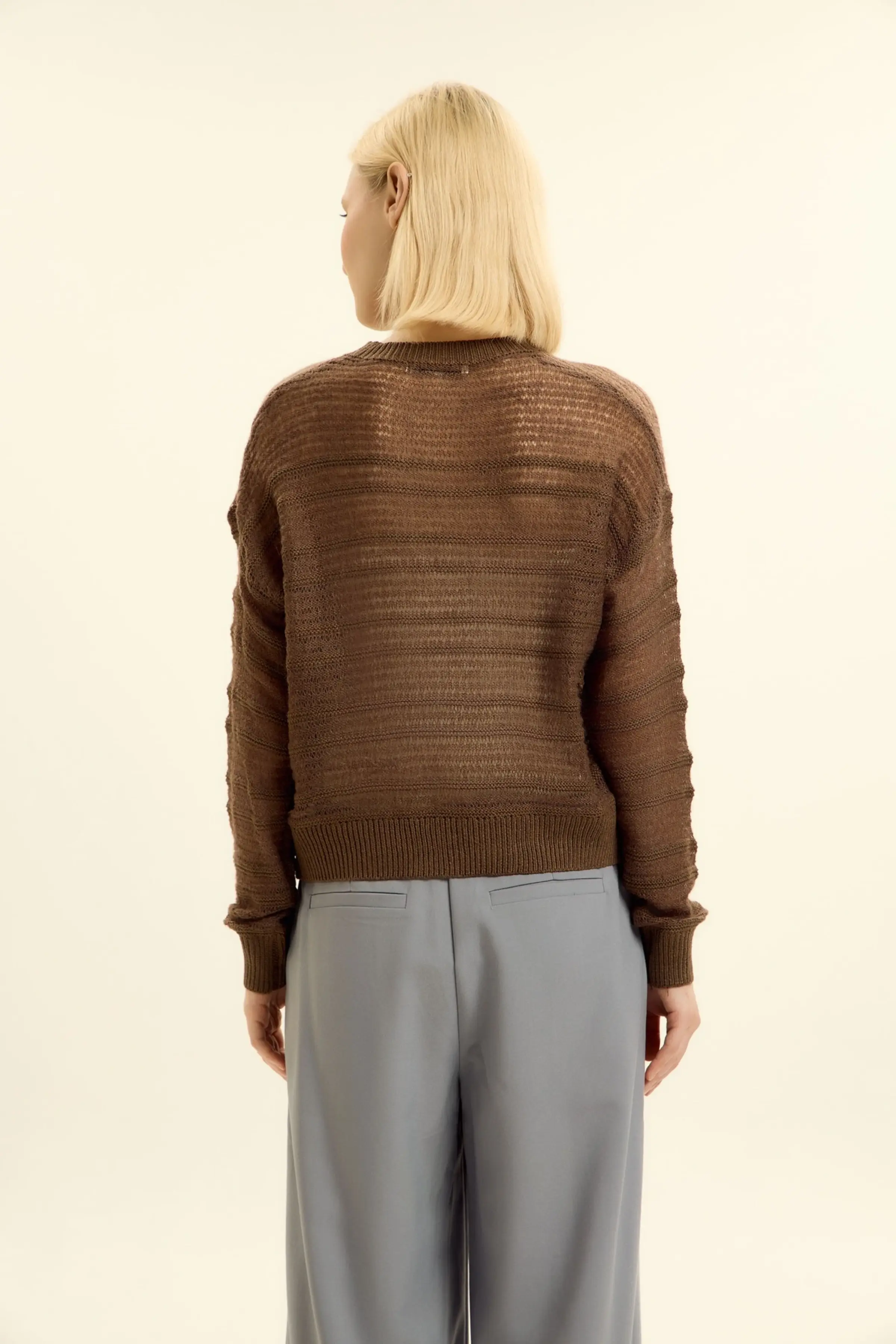 Джемпер коричневый для женщин 46225-13 60