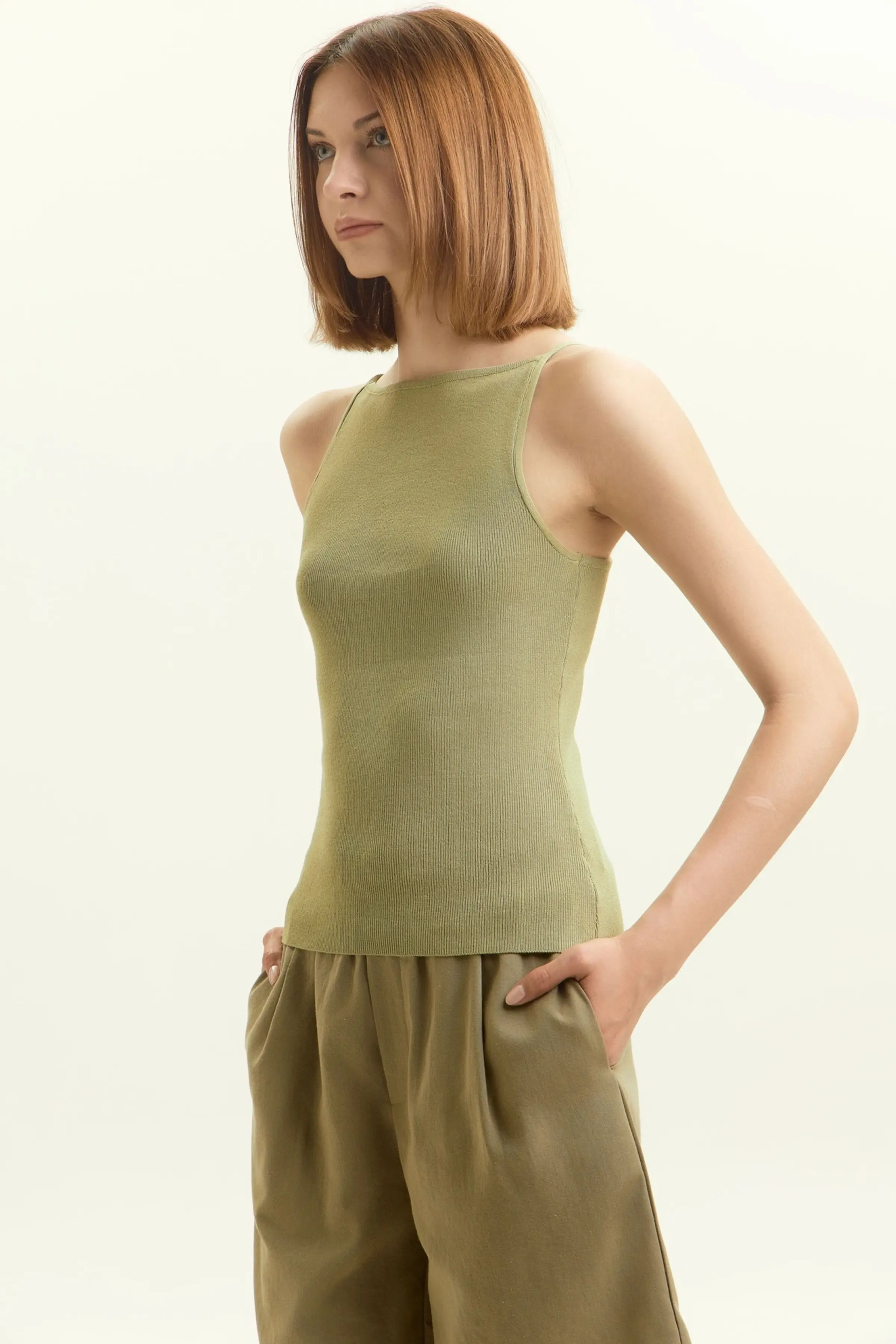 Топ хаки для женщин 45359D-14 46