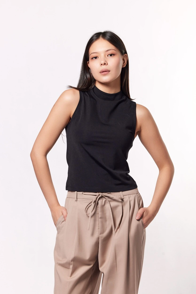 Топ черный для женщин 42180-1 46