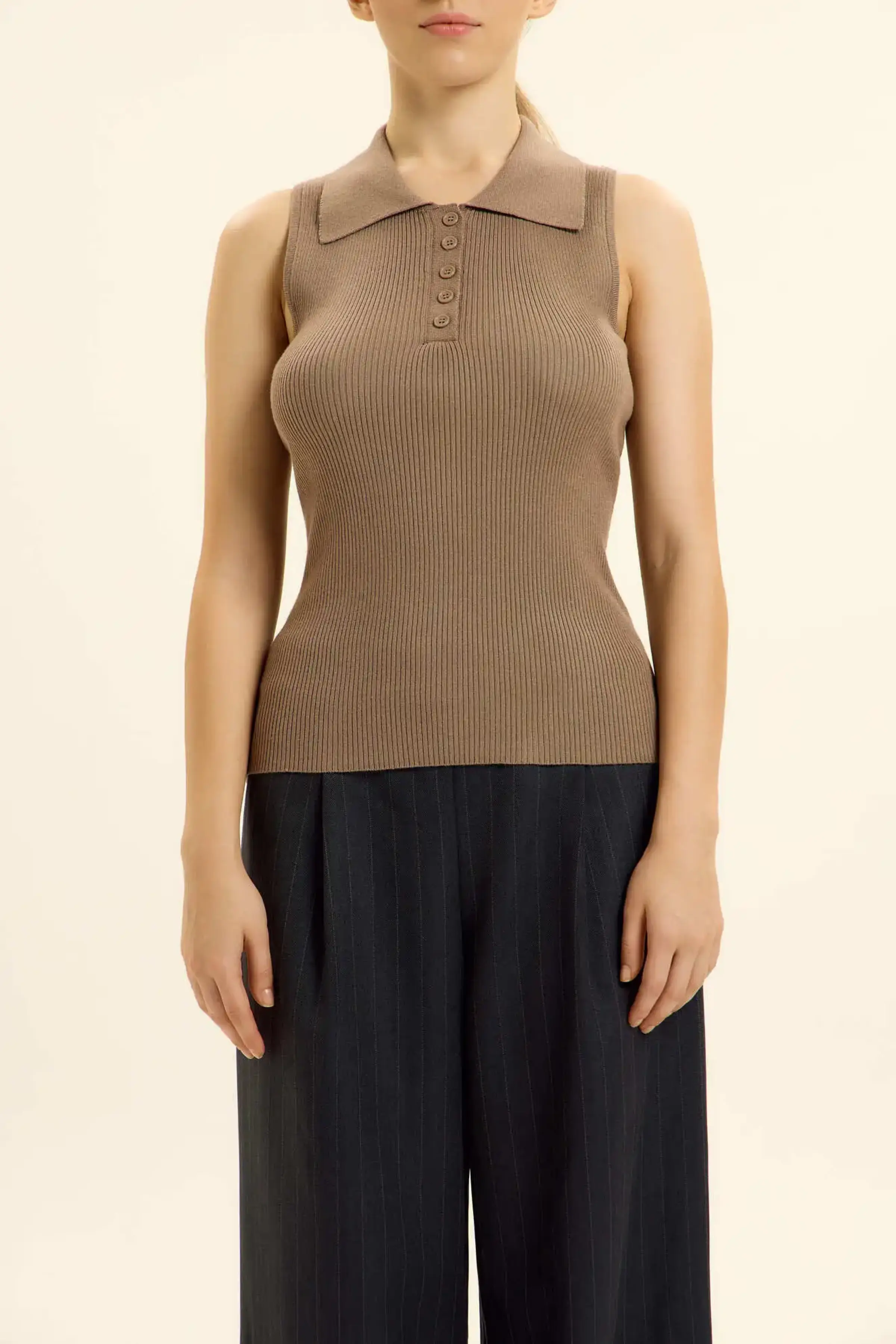 Джемпер коричневый для женщин 46238-13 60