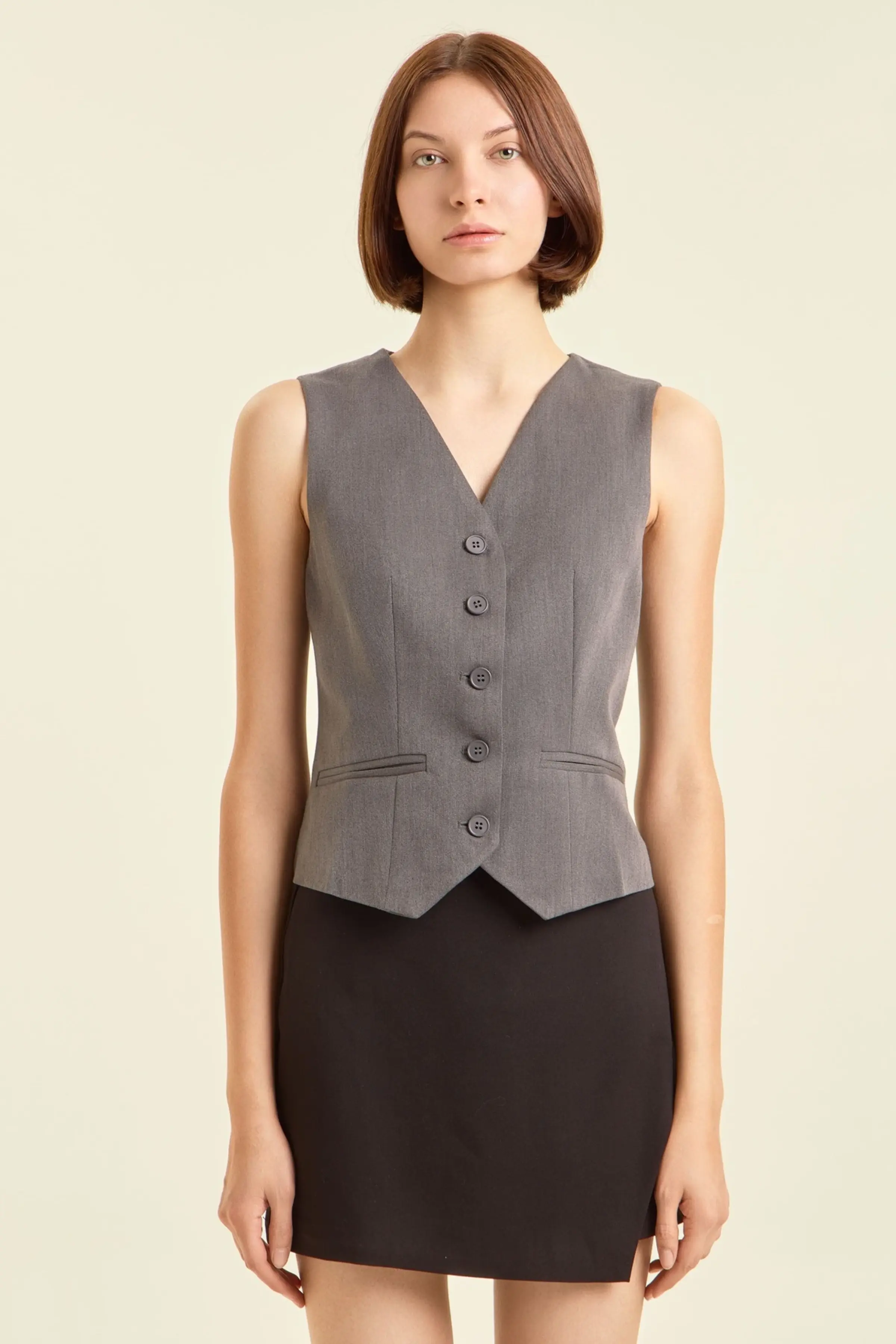 Жилетка темно-серый для женщин 47237-12 68