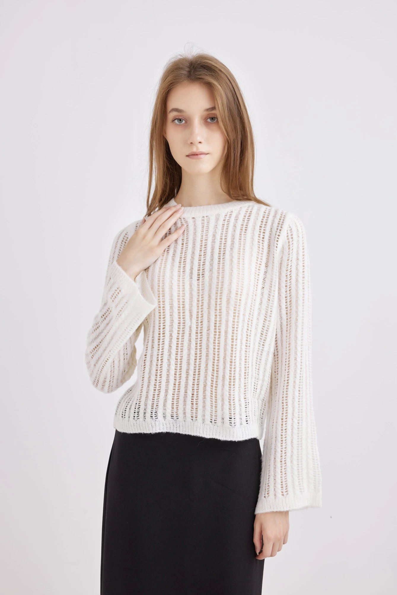 Джемпер белый для женщин 42210-4 60