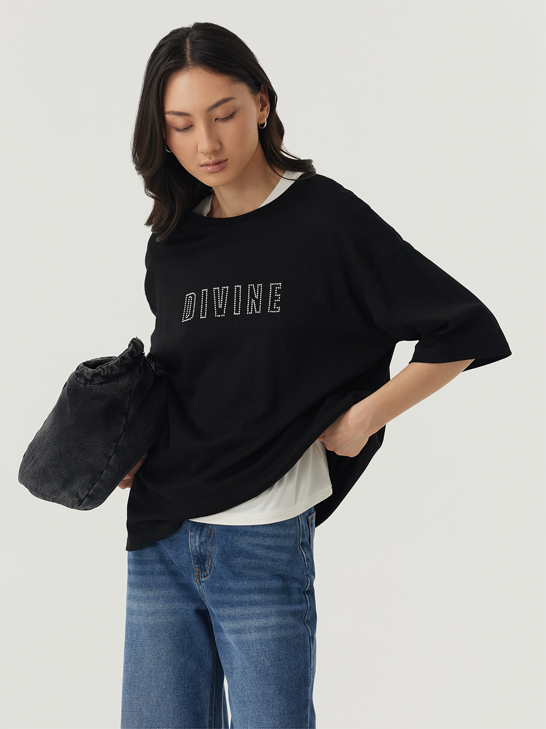 Футболка черный для женщин 48150-1 67