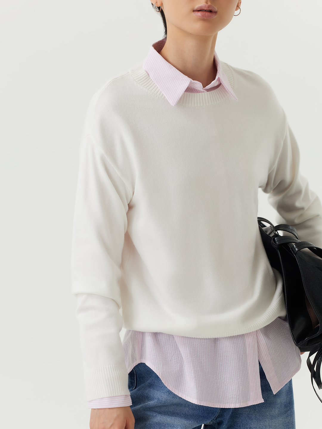 Джемпер белый для женщин 48103-4 60