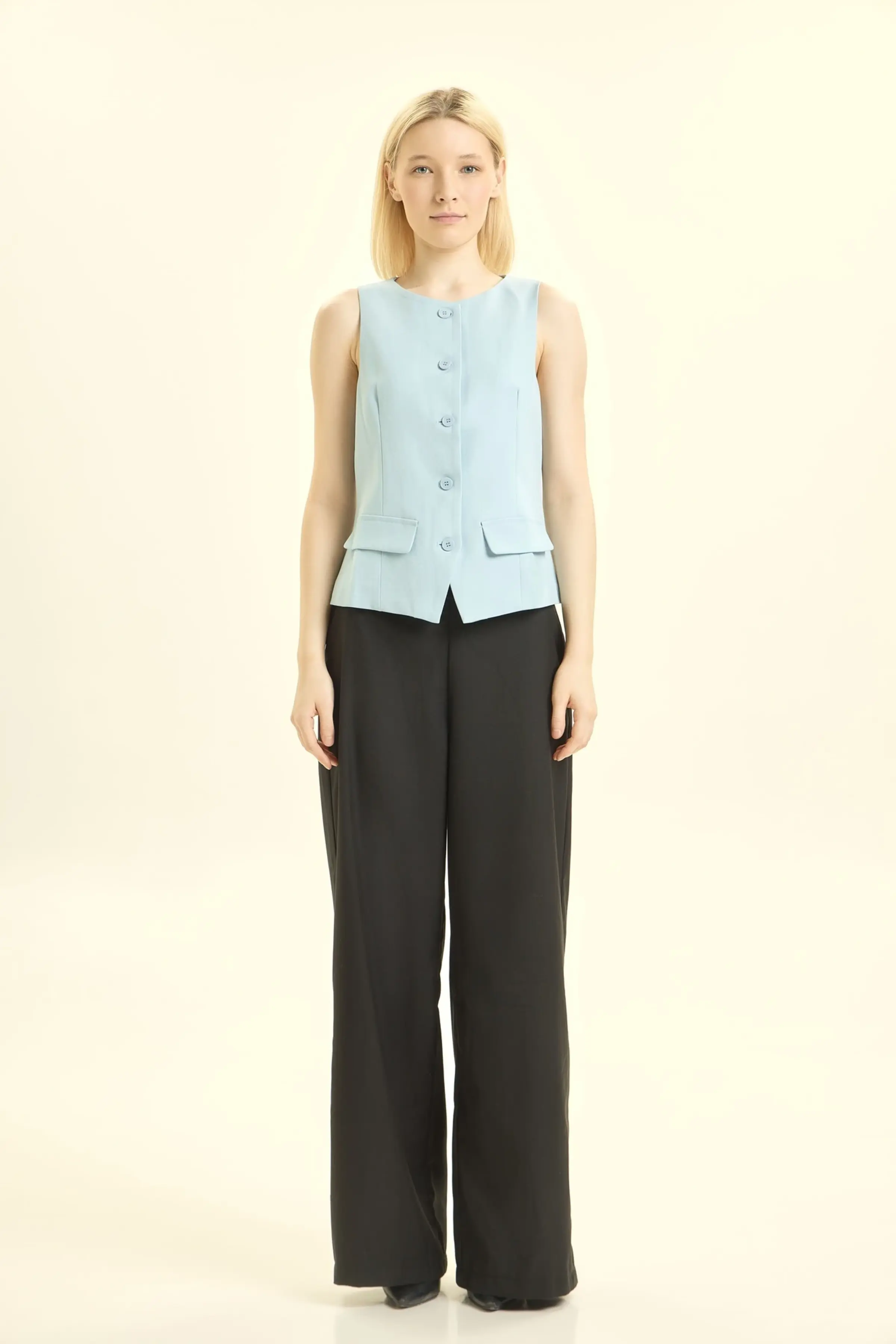 Жилетка голубой для женщин 46183-10 58