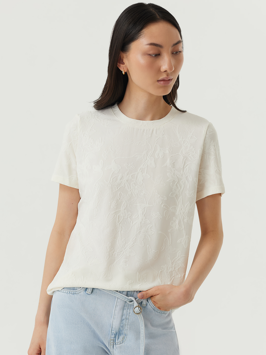 Футболка белый для женщин 48100-4 67