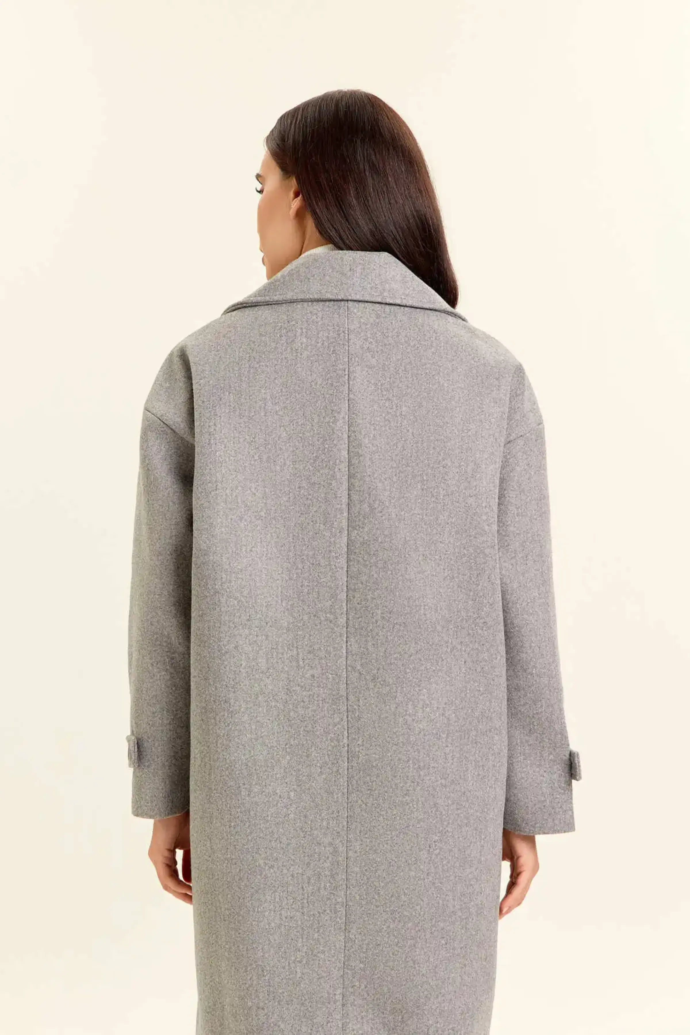 Пальто серый для женщин 47112-61 53