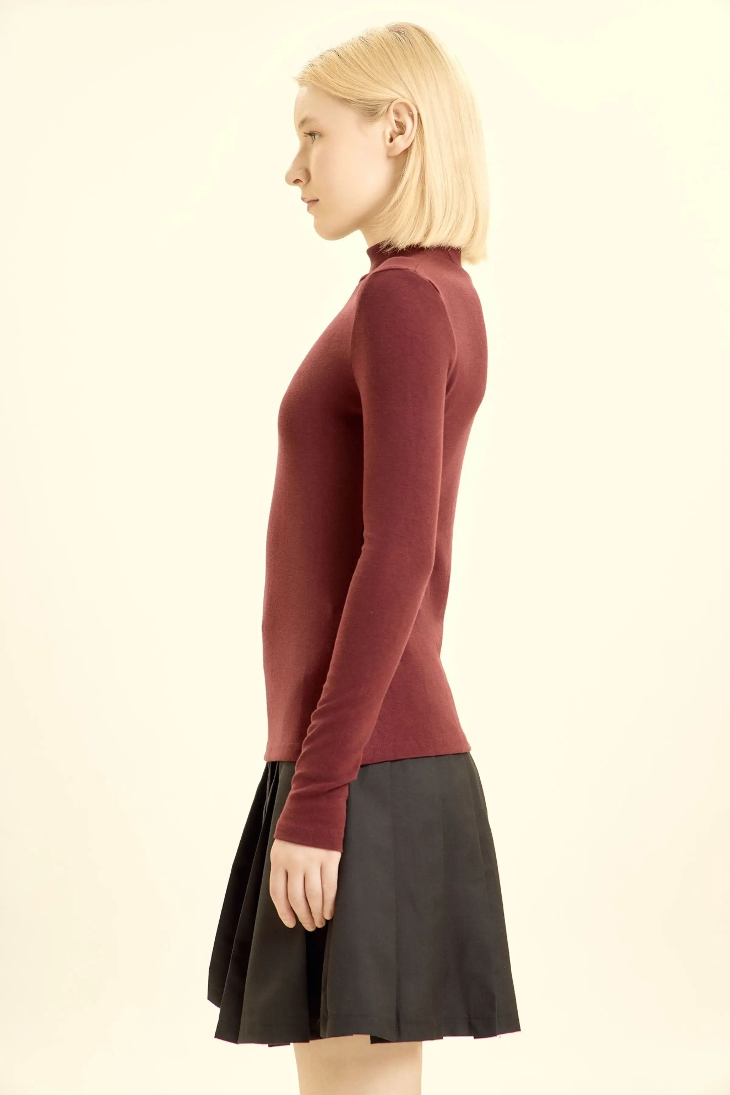 Лонгслив бордовый для женщин 46122-67 59