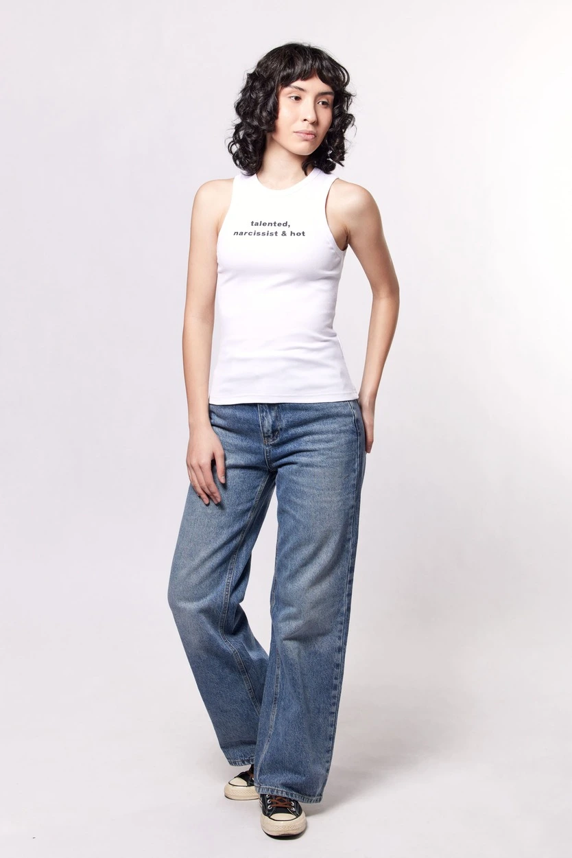 Топ белый для женщин 44267-4 46