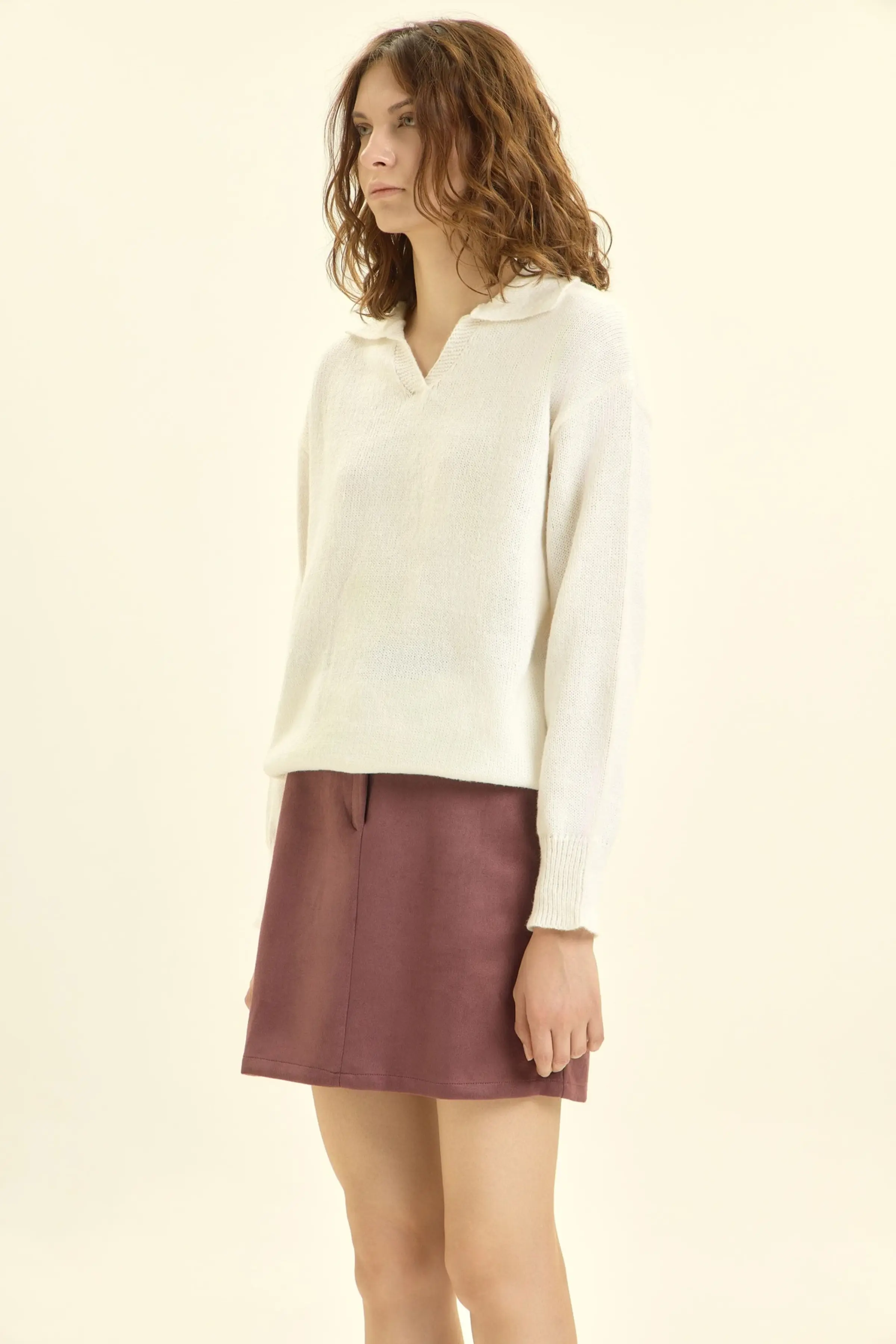 Джемпер белый для женщин 46194-4 60