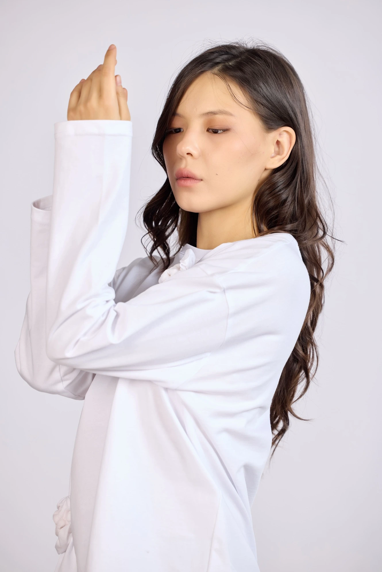 Лонгслив белый для женщин 43100-4 59