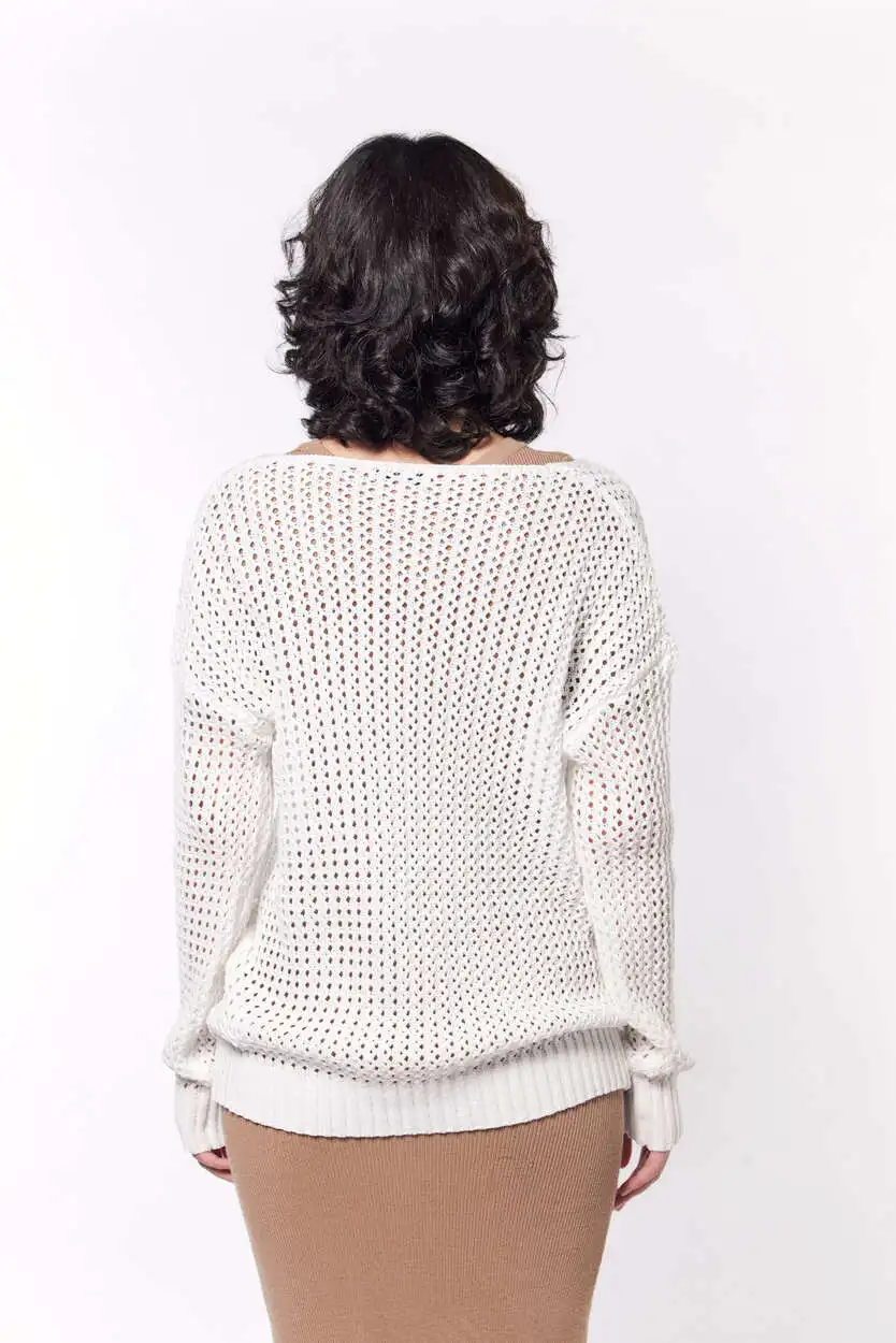 Джемпер белый для женщин 44240-4 60