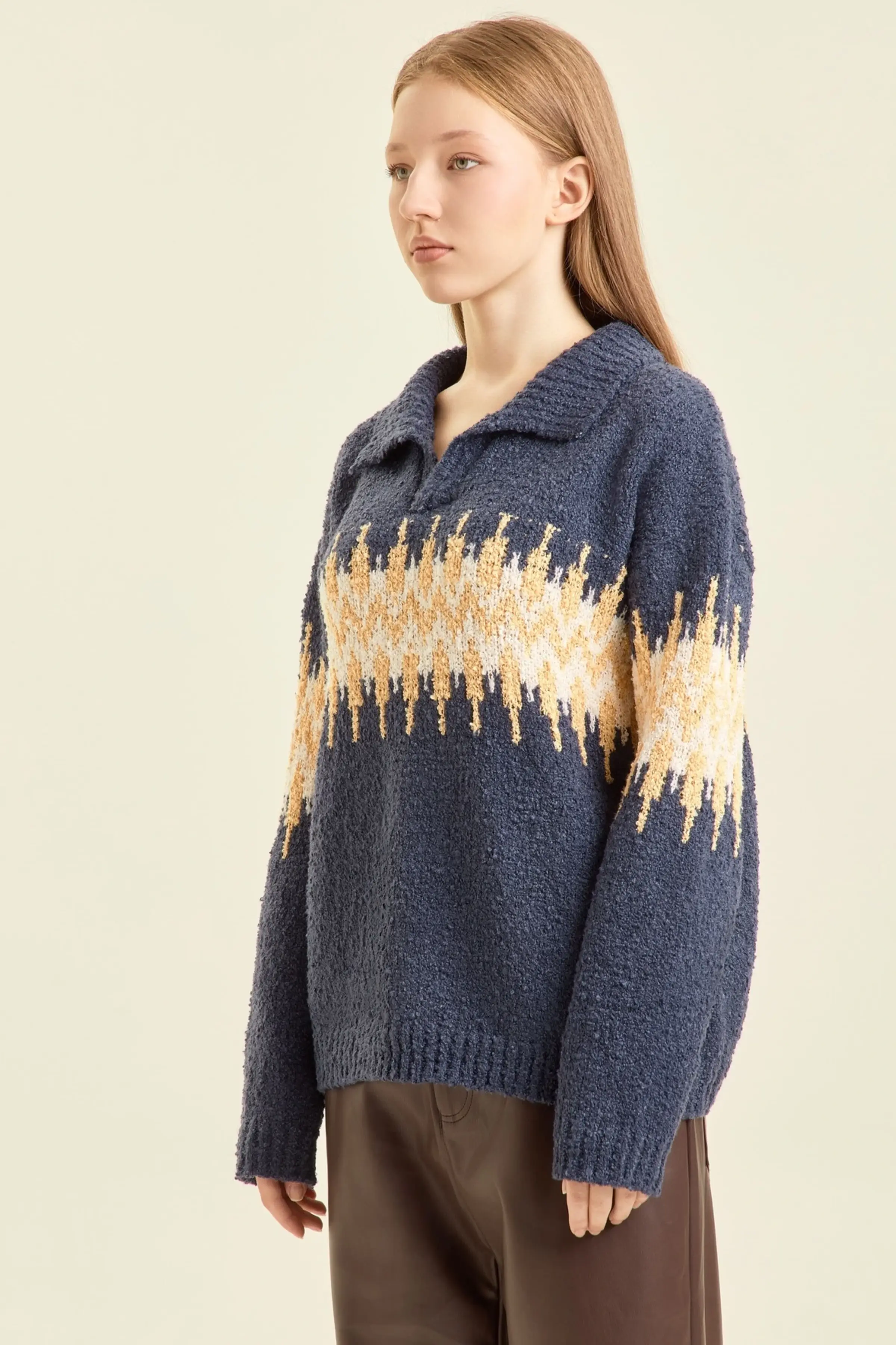 Свитер синий для женщин 47208-65 65