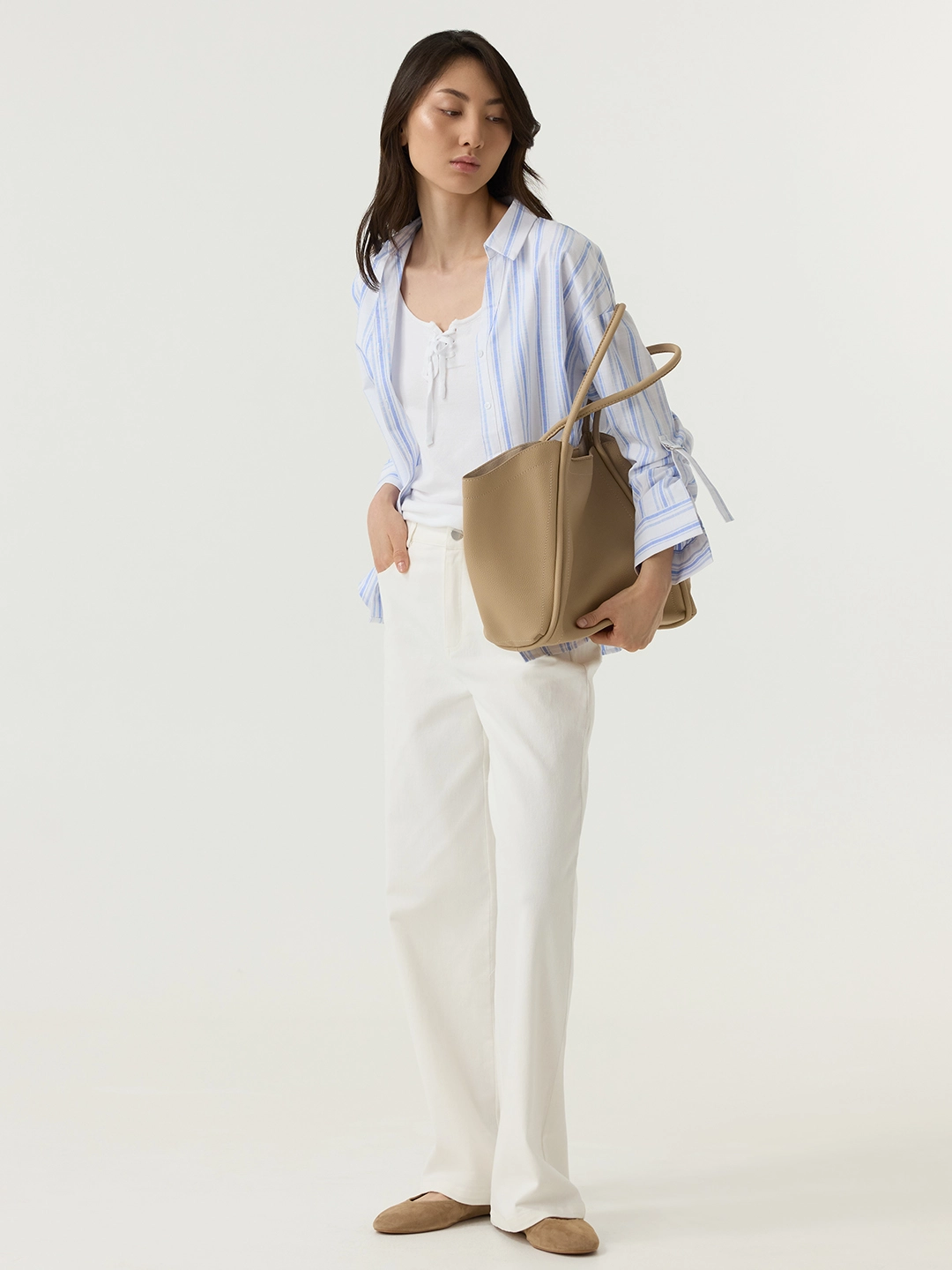 Брюки белый для женщин 48137-4 71