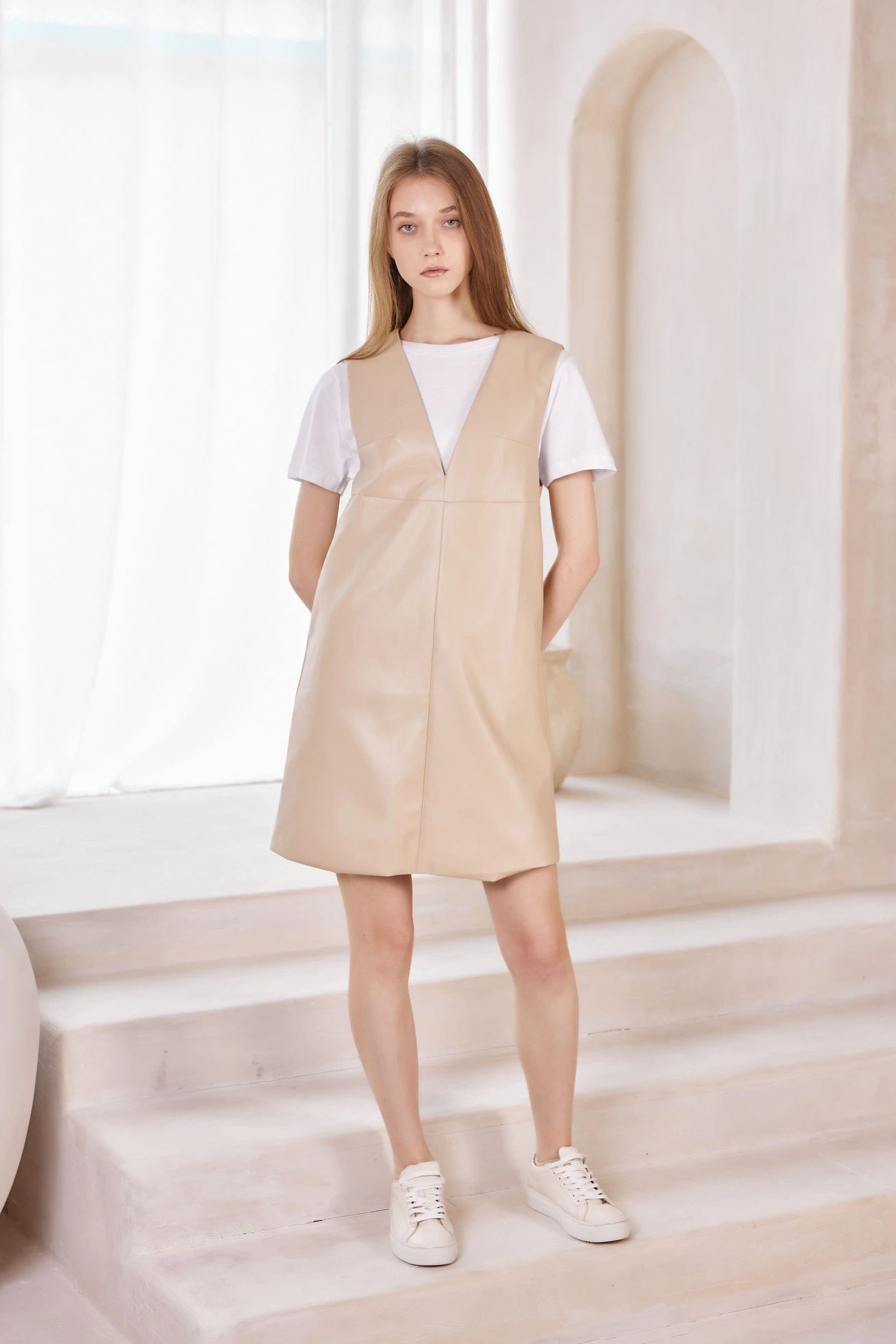 Платье бежевый для женщин 42227-15 54