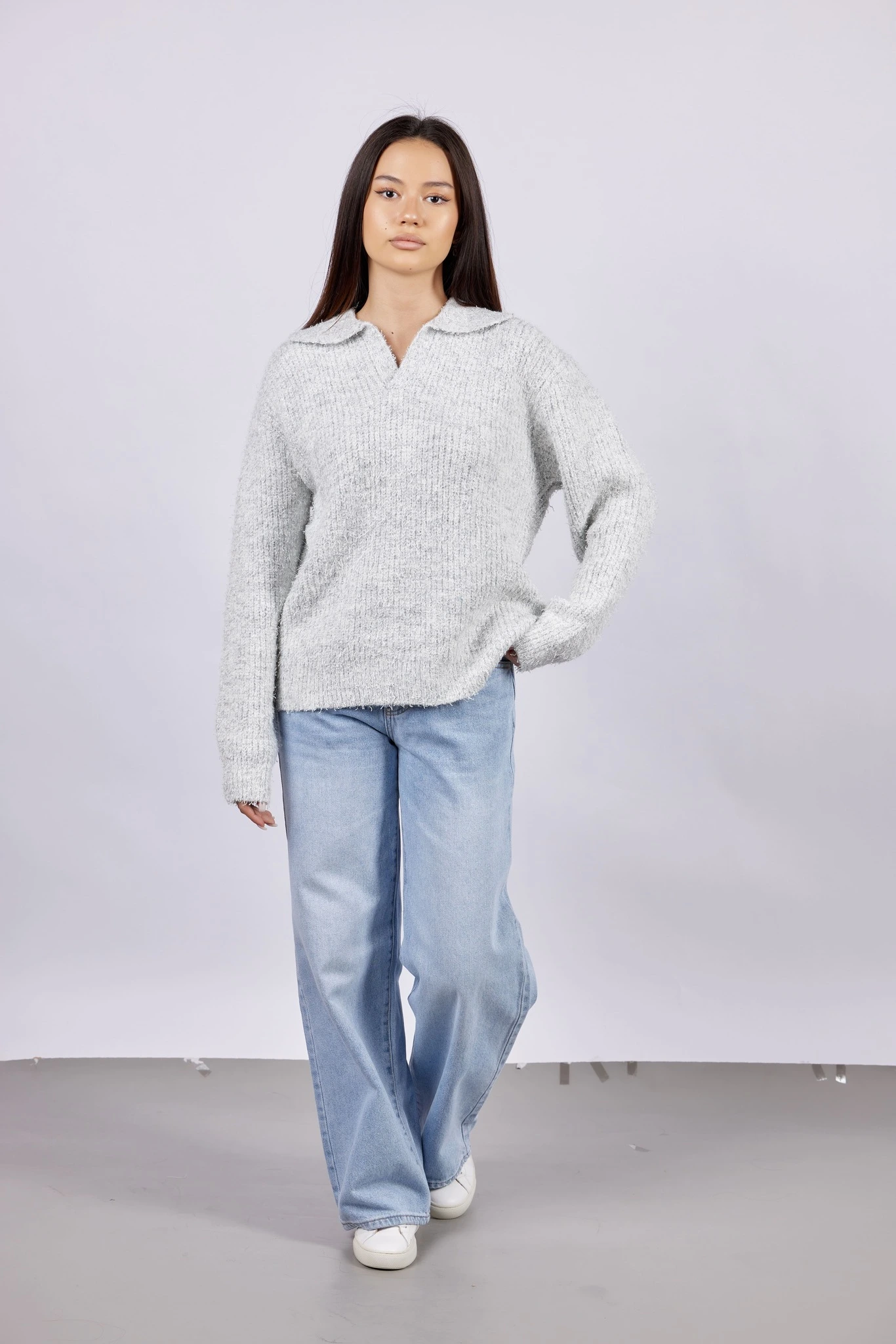 Свитер серый для женщин 43242-61 65