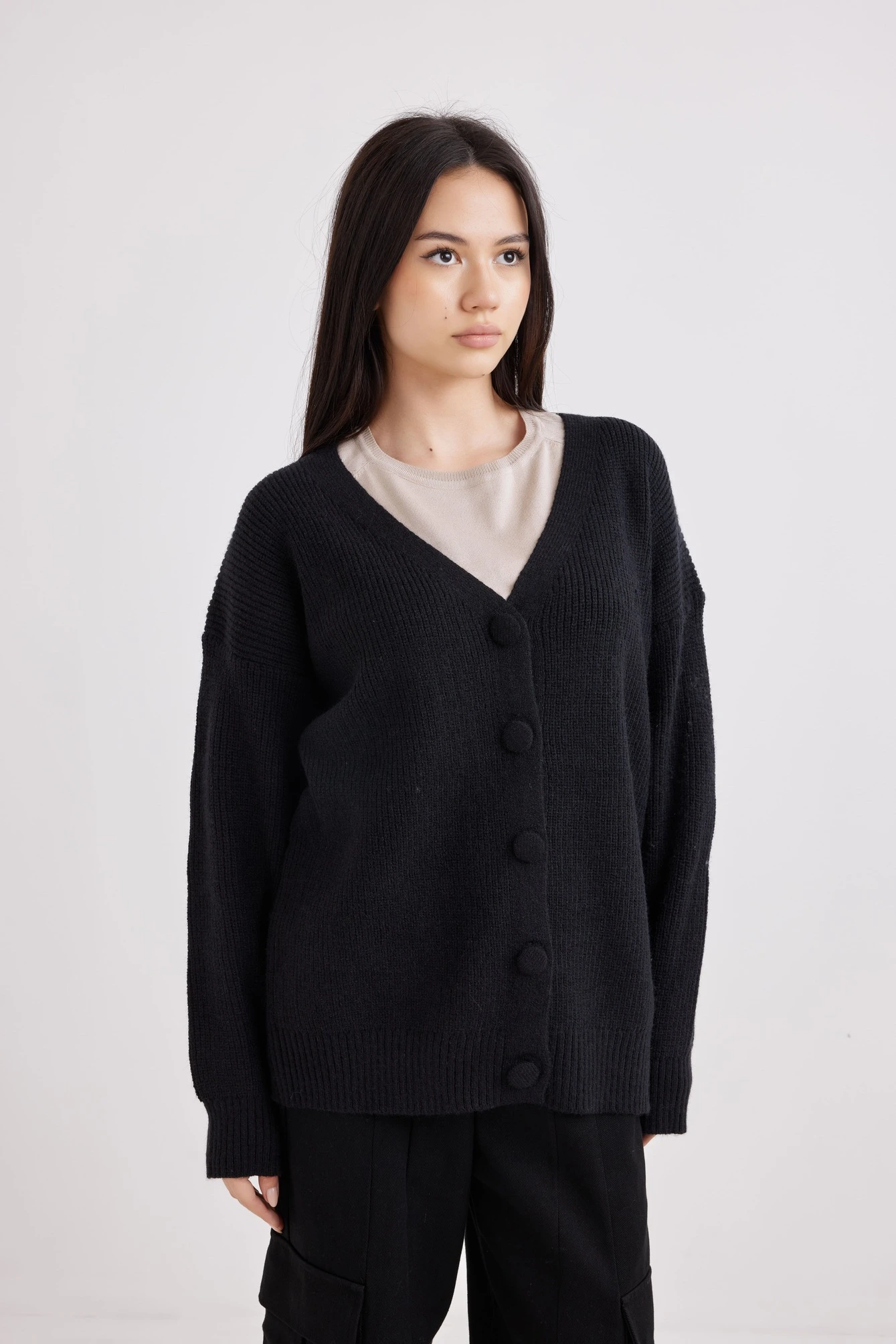 Кардиган черный для женщин 42165-1 50