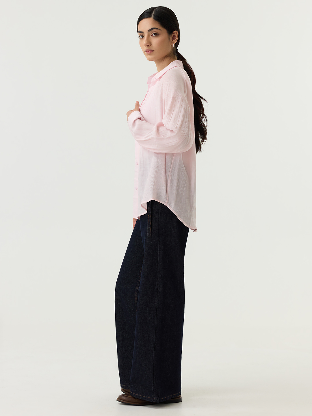 Рубашка розовый для женщин 48223-17 66