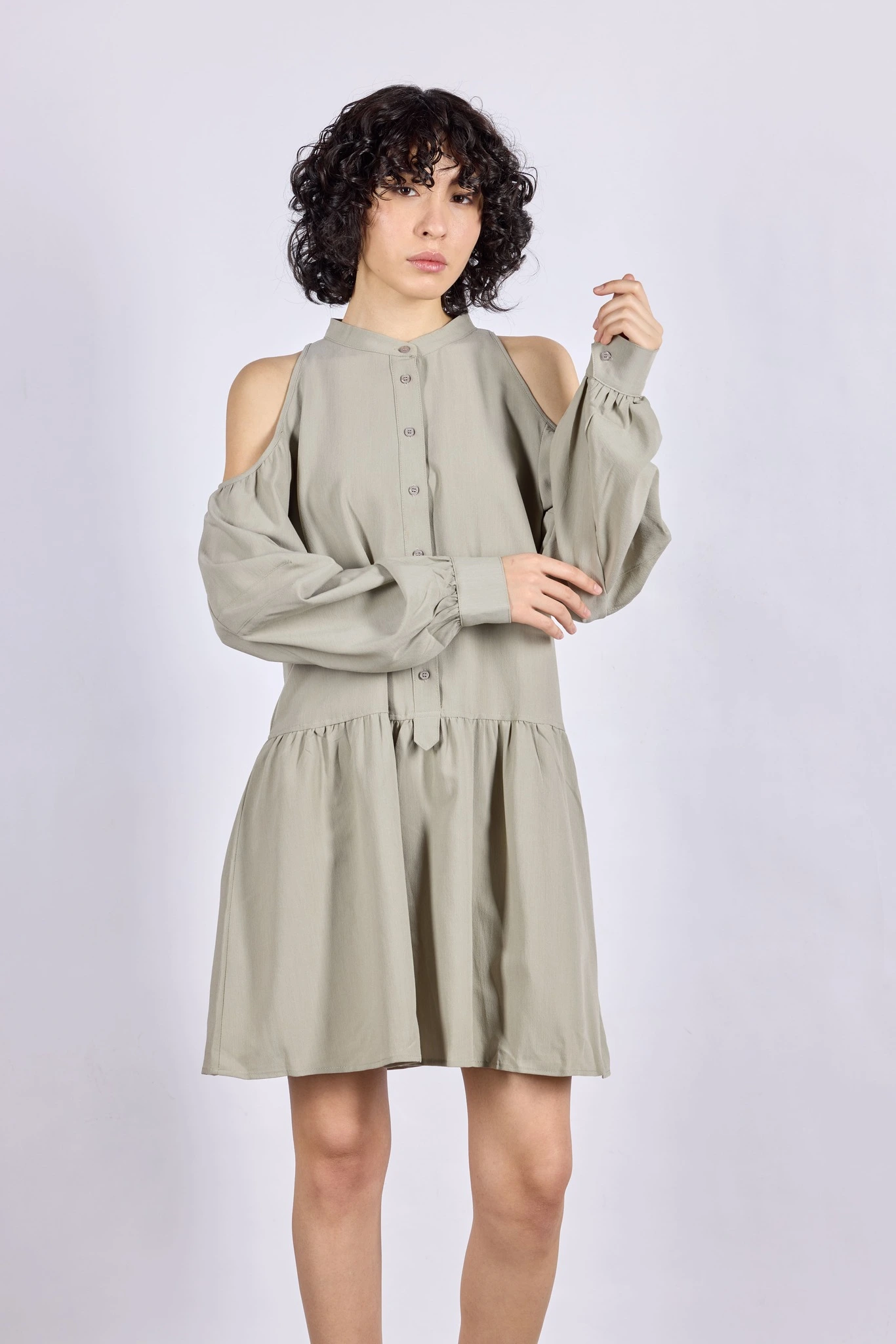 Платье хаки для женщин 44149-14 54