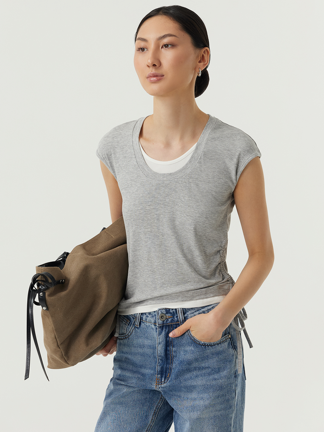 Футболка серый для женщин 48282-61 67